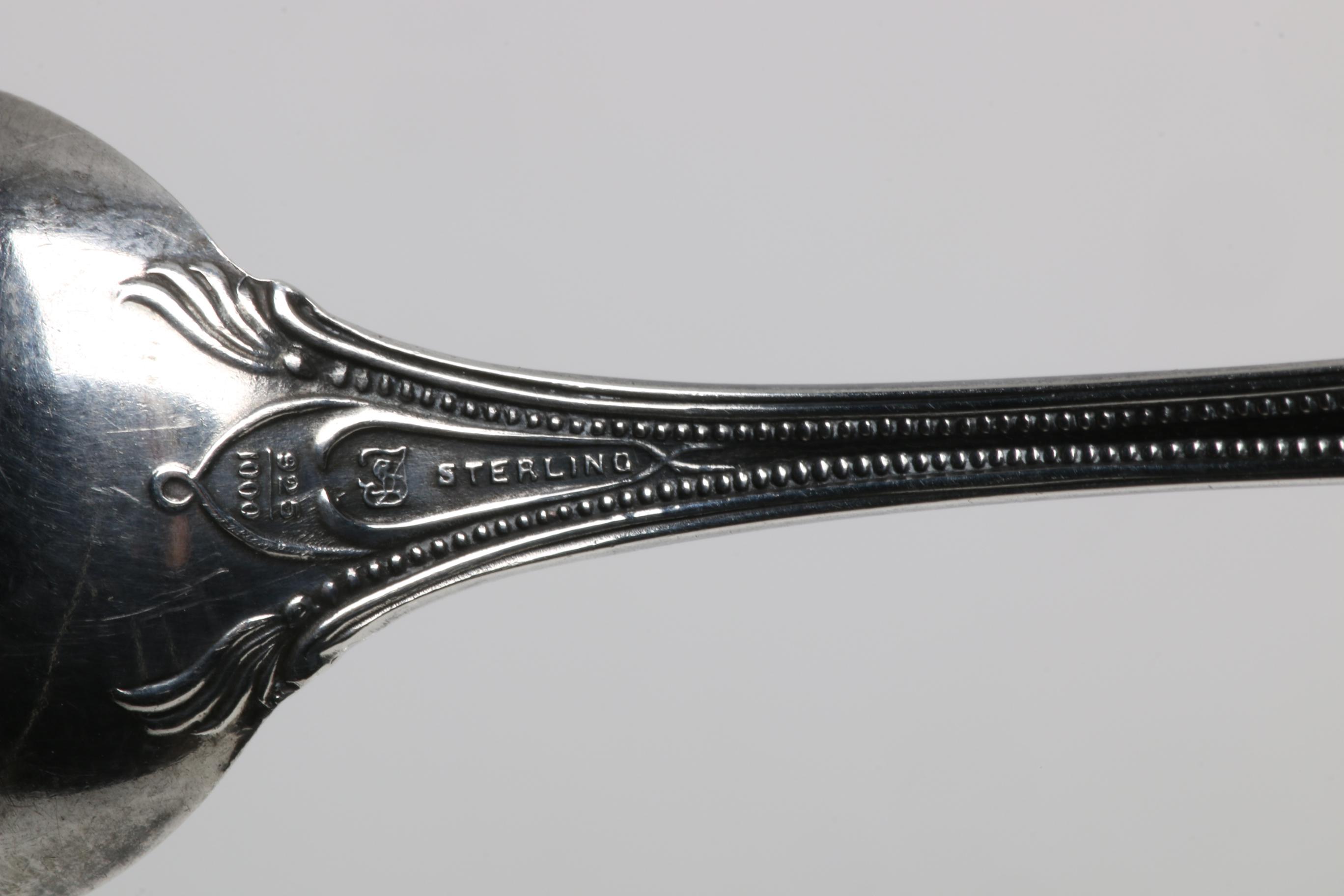 Whiting and International Silver Co. Sterling Silver Spoons