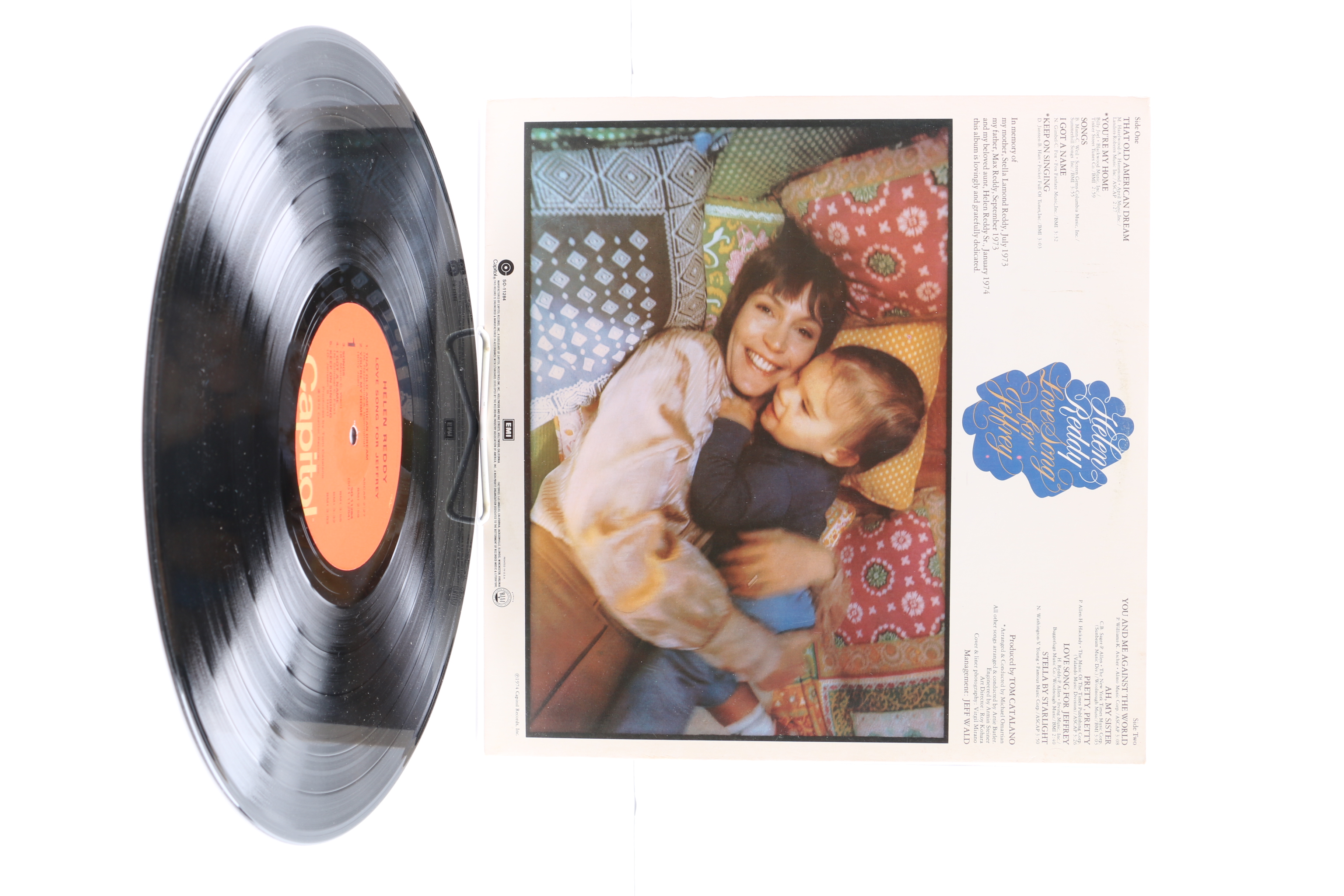 Helen Reddy LPs "I Am Woman" and "Love Song For Jeffrey"