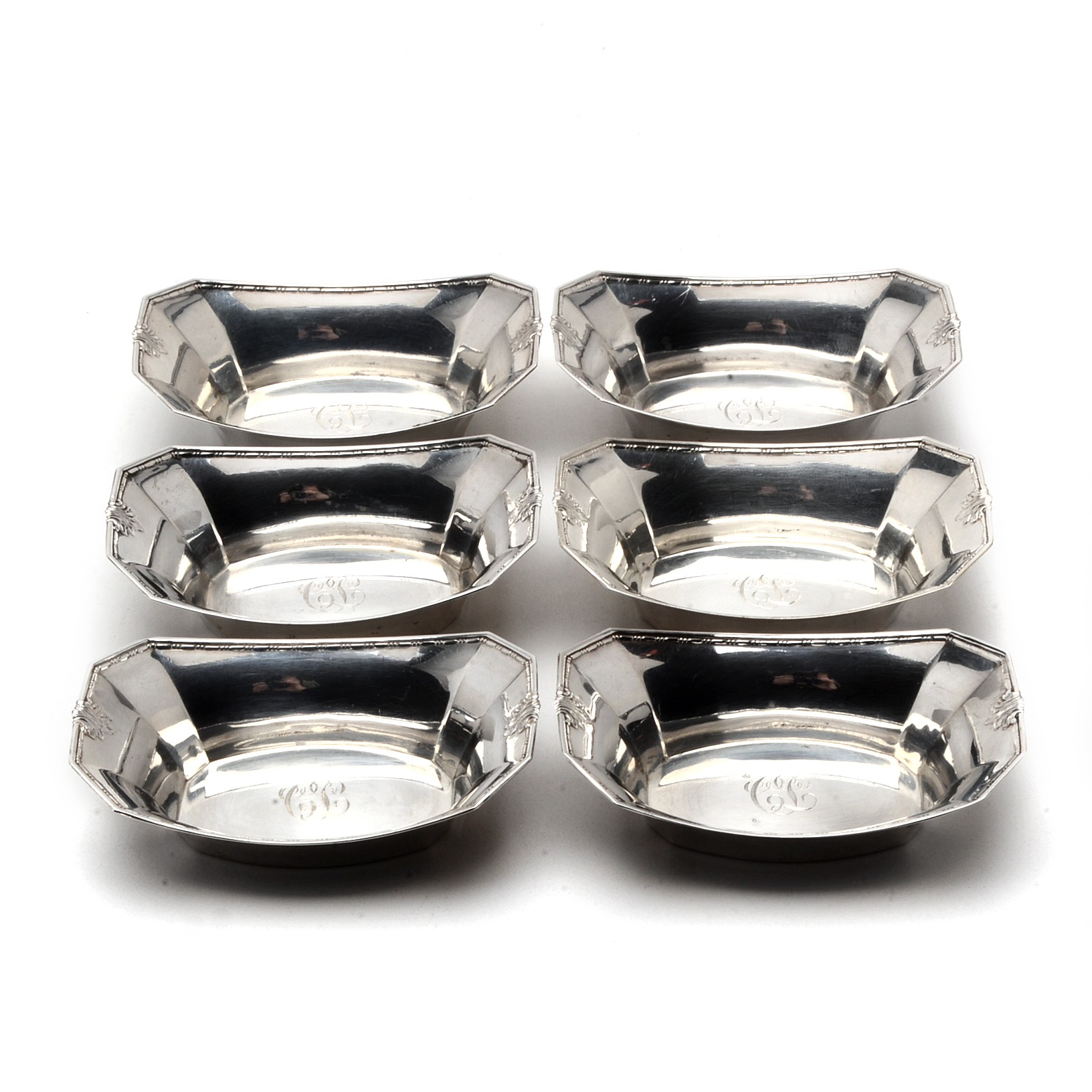 Whiting Manufacturing Co. Sterling Silver Nut Dishes