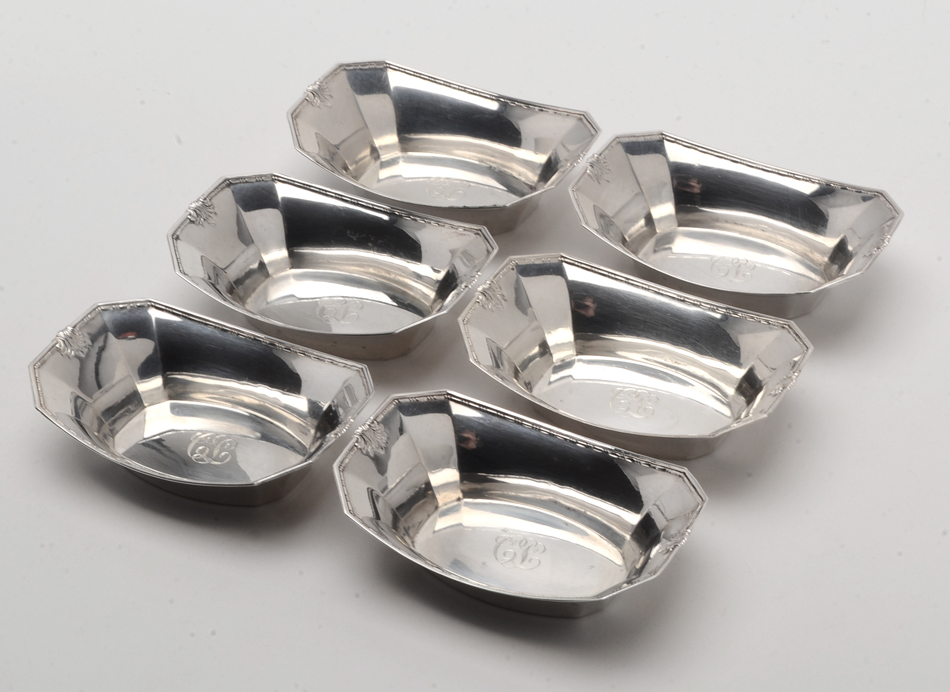 Whiting Manufacturing Co. Sterling Silver Nut Dishes