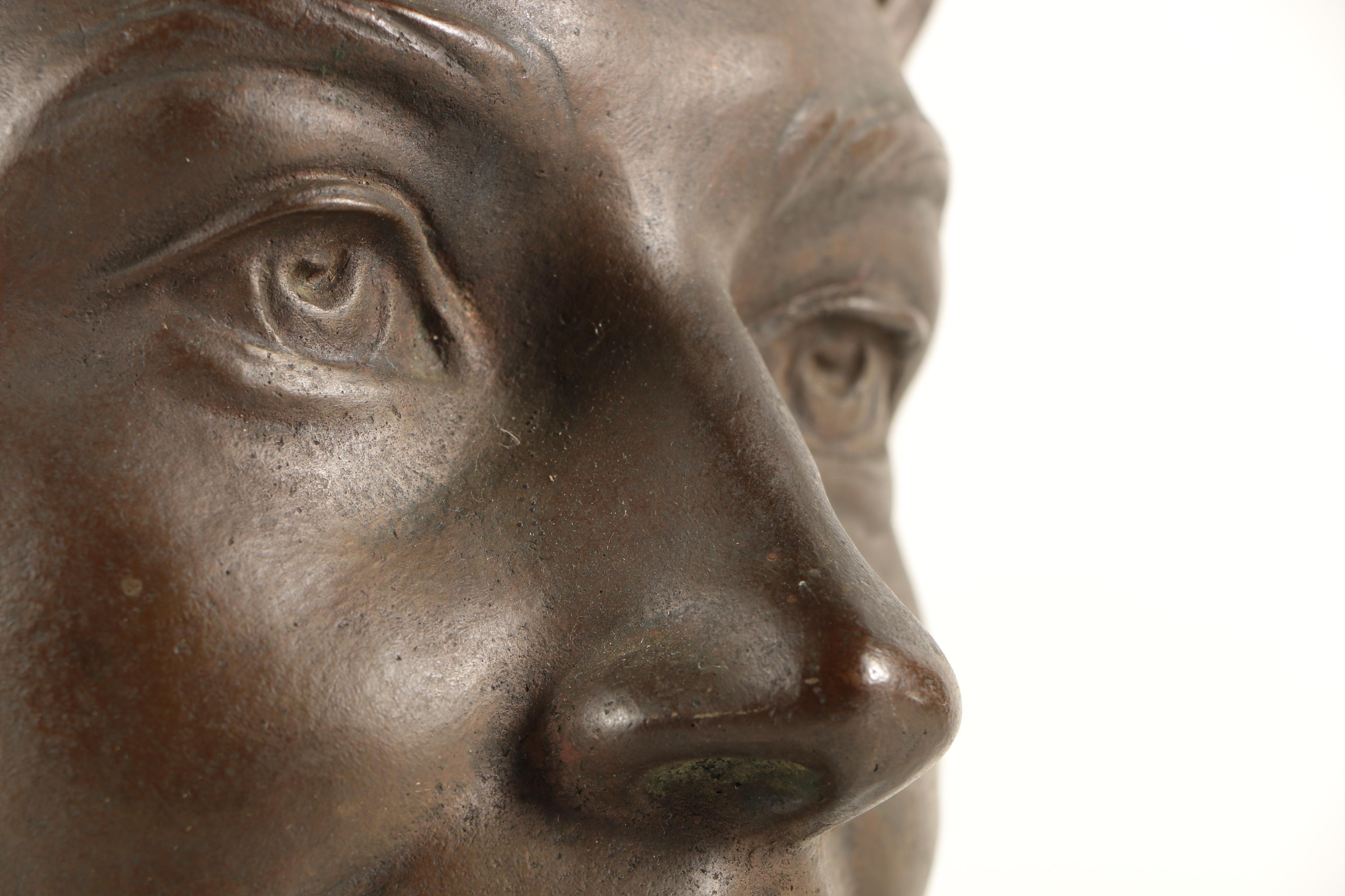Helen Zelezny-Scholz 1958 Bronze Bust on Marble Base