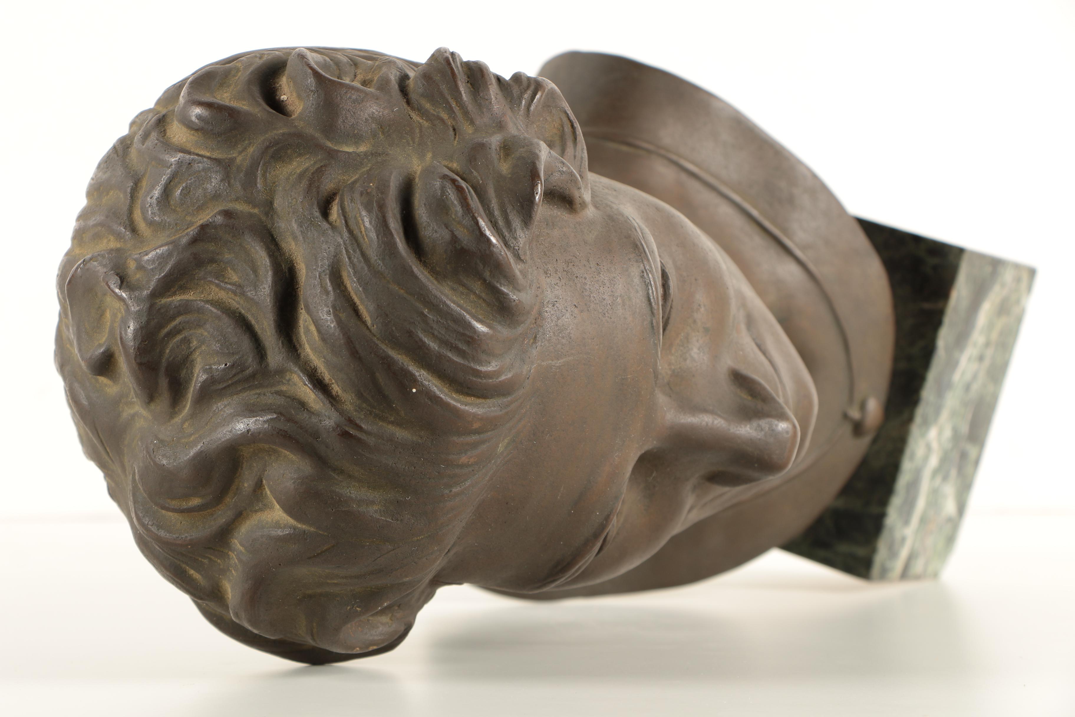 Helen Zelezny-Scholz 1958 Bronze Bust on Marble Base