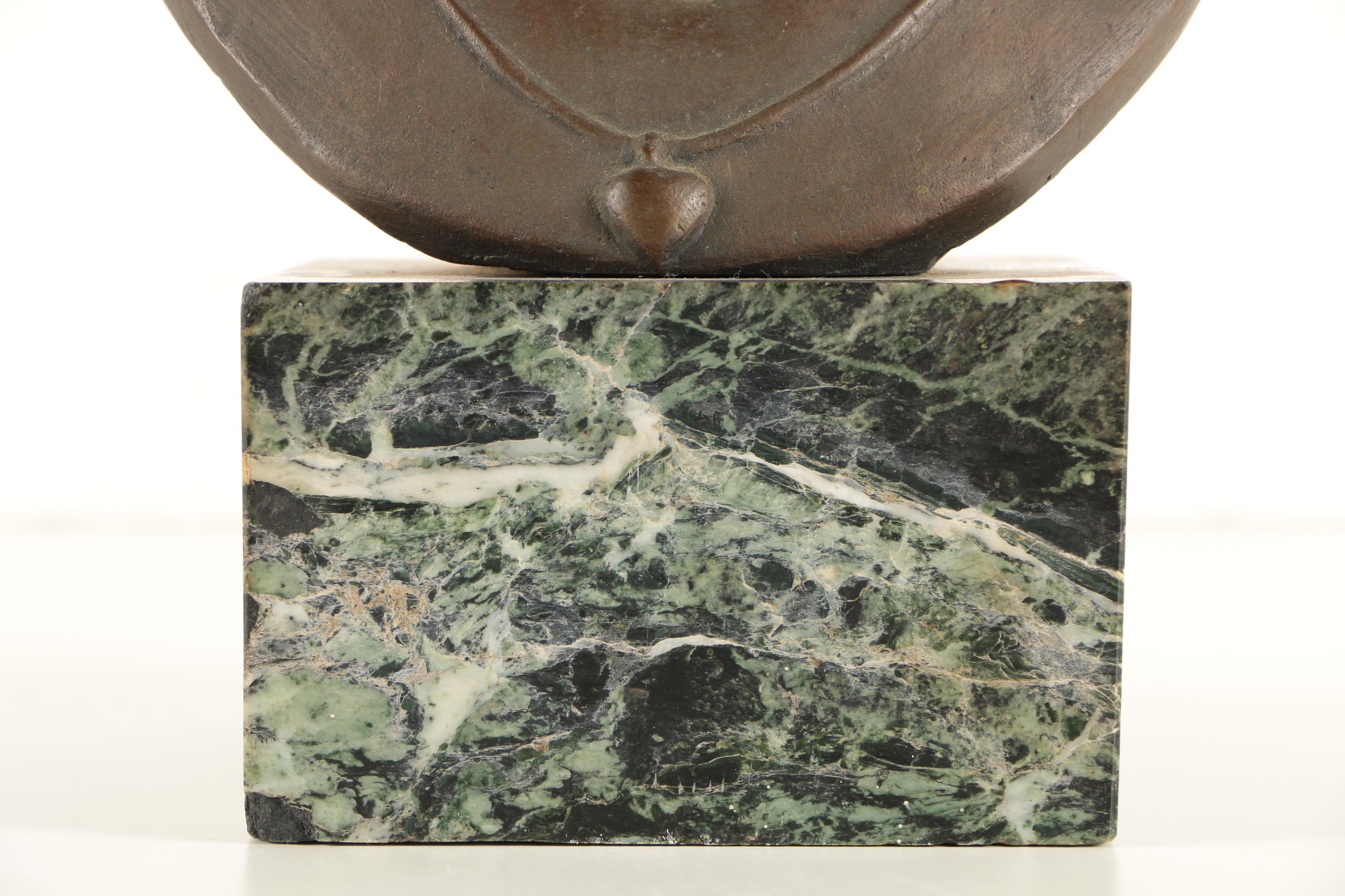 Helen Zelezny-Scholz 1958 Bronze Bust on Marble Base