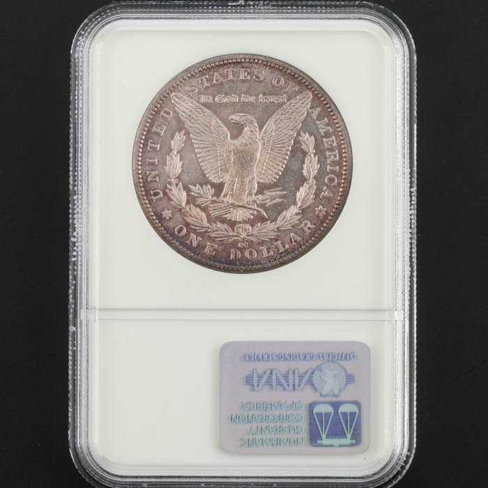 NGC Graded AU55 Key Date 1889 CC Morgan Silver Dollar