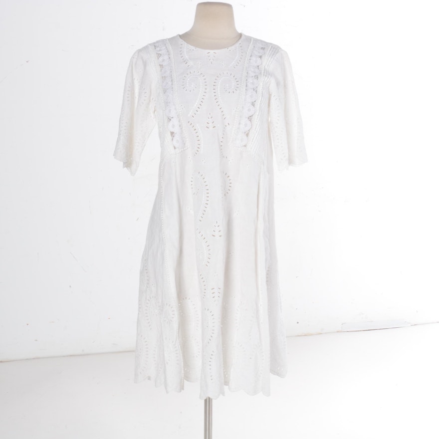 Vanessa Bruno White Linen Dress