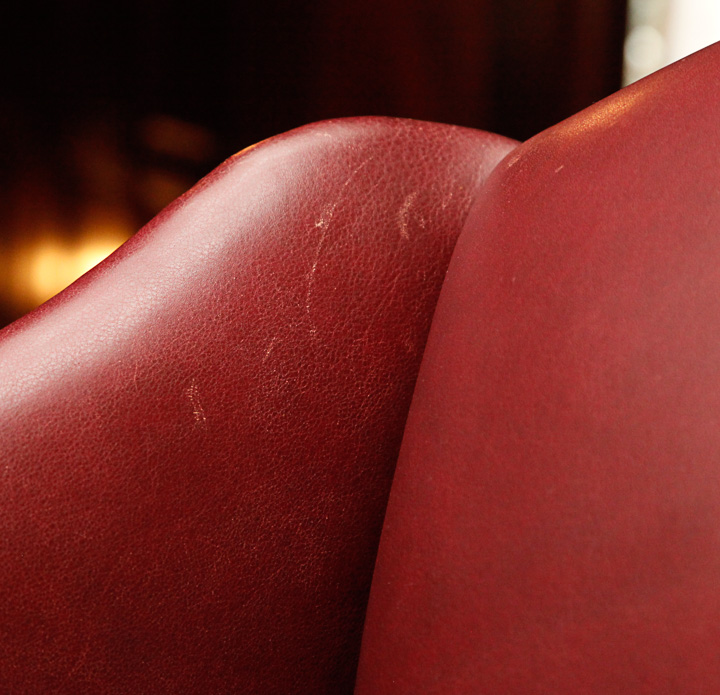 Vintage Leather Wingback Chairs by Old Hickory Tannery