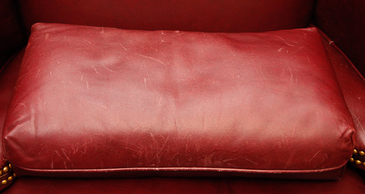 Vintage Leather Wingback Chairs by Old Hickory Tannery