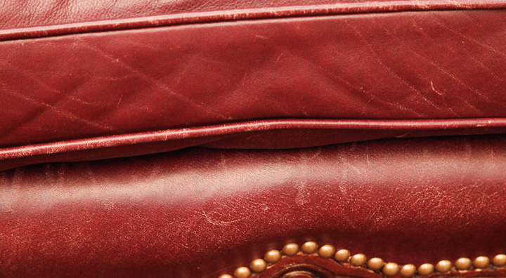 Vintage Leather Wingback Chairs by Old Hickory Tannery