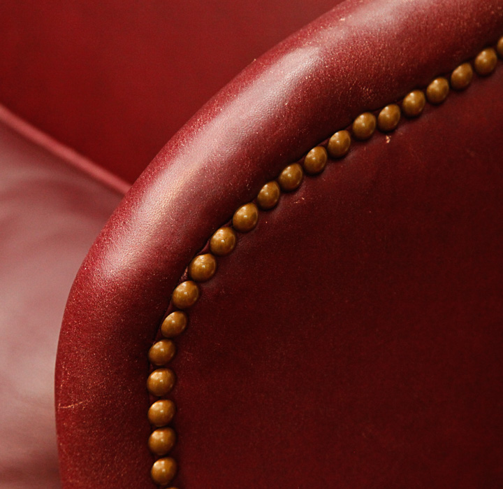 Vintage Leather Wingback Chairs by Old Hickory Tannery