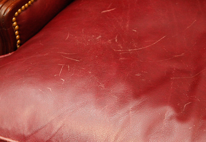 Vintage Leather Wingback Chairs by Old Hickory Tannery