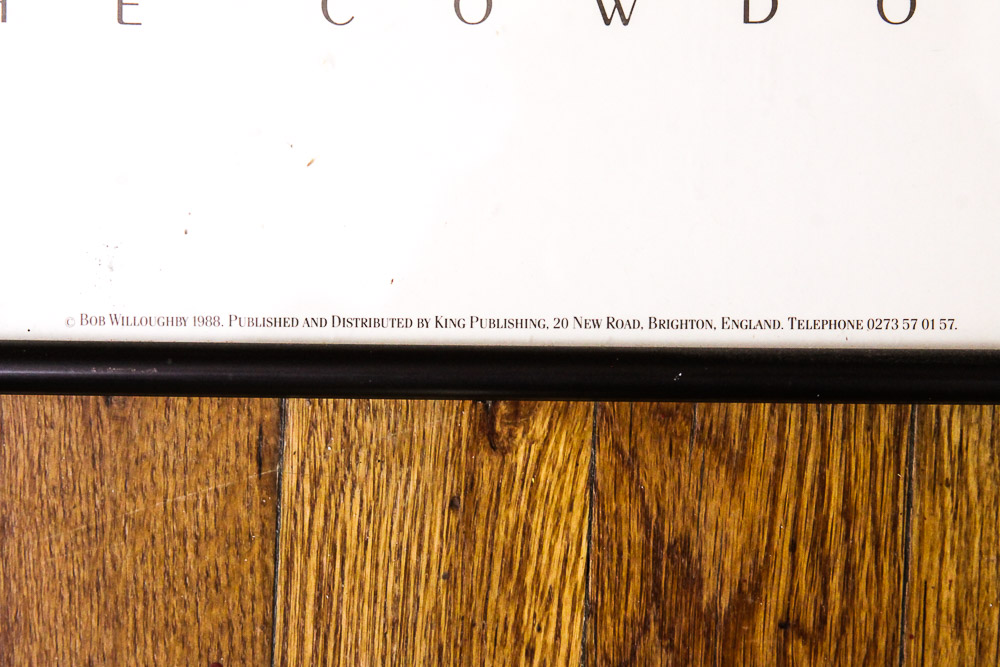 Framed Offset Lithograph John Wayne "The Cowboys" Poster