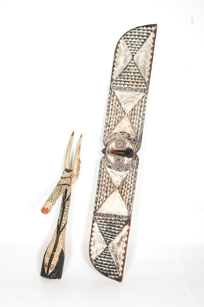 Southern Bwa Owl Mask and Northern Kurumba Adoné Headdress