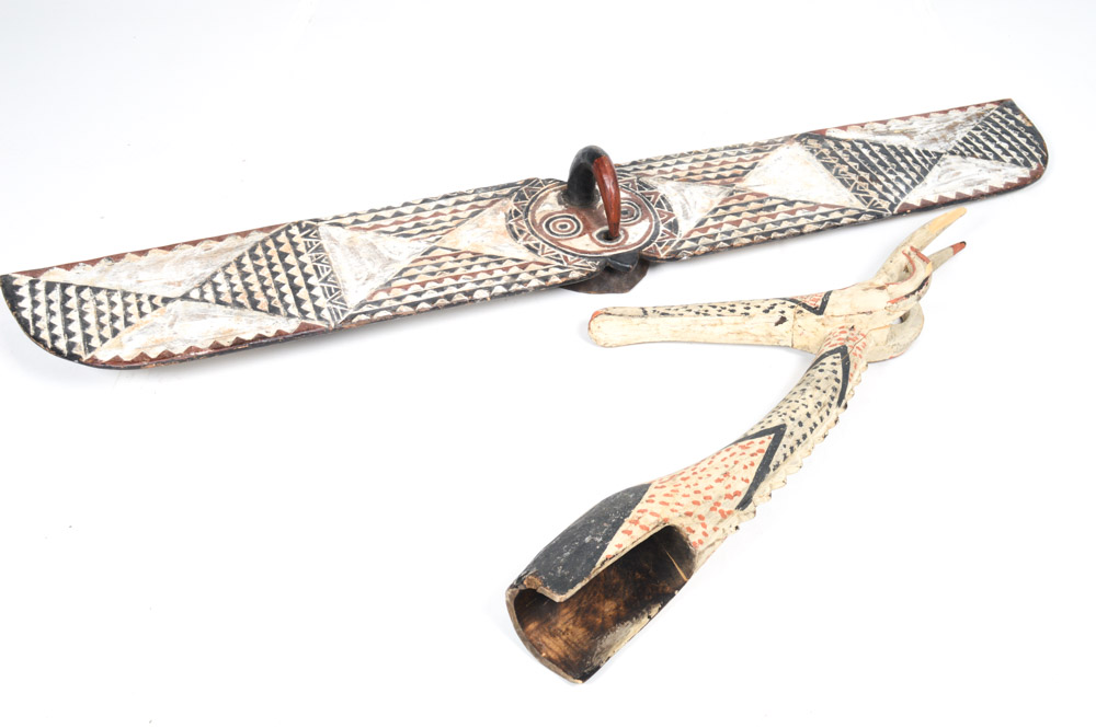 Southern Bwa Owl Mask and Northern Kurumba Adoné Headdress