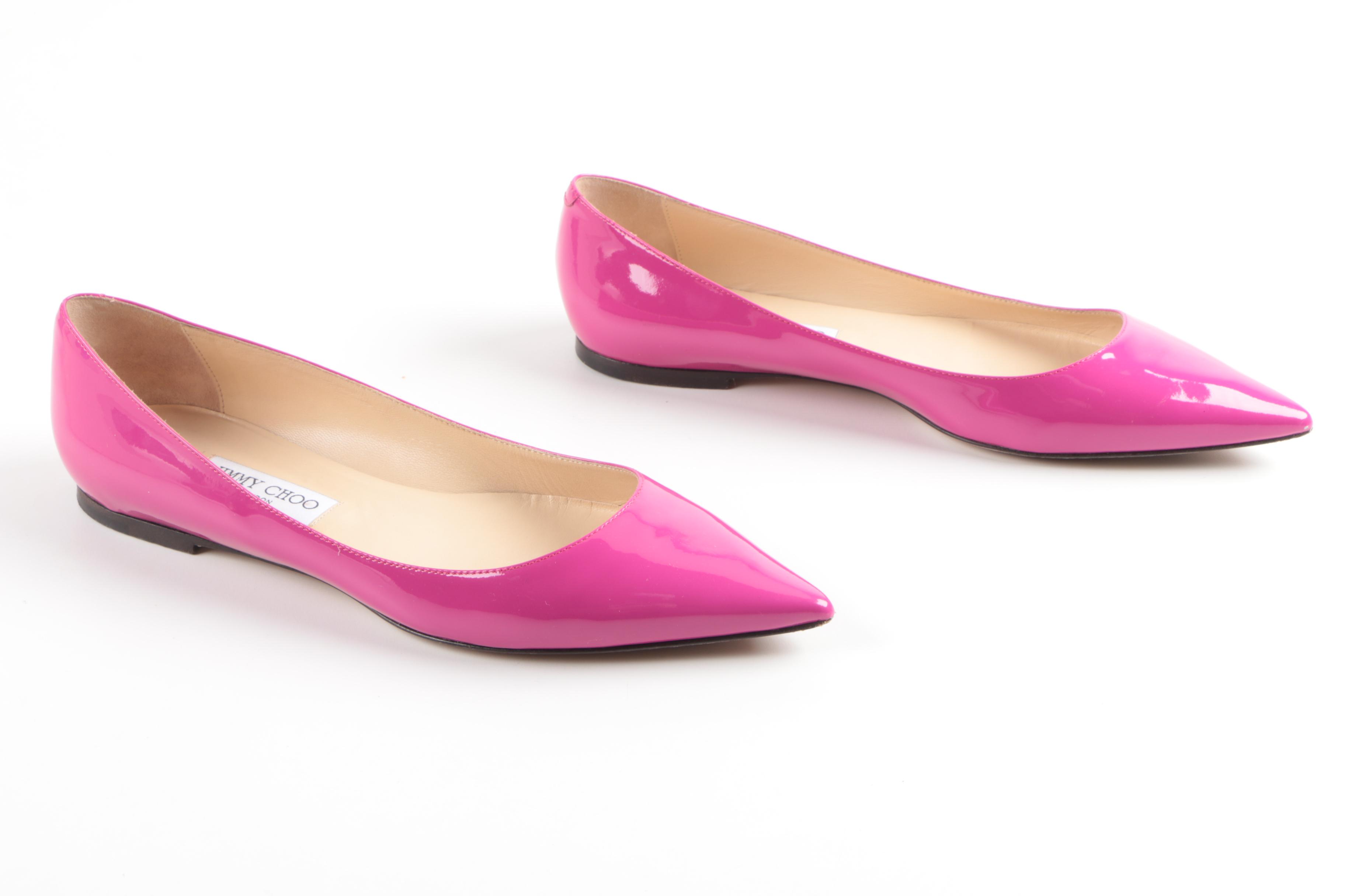 Jimmy Choo Sandy Patent Leather Flats