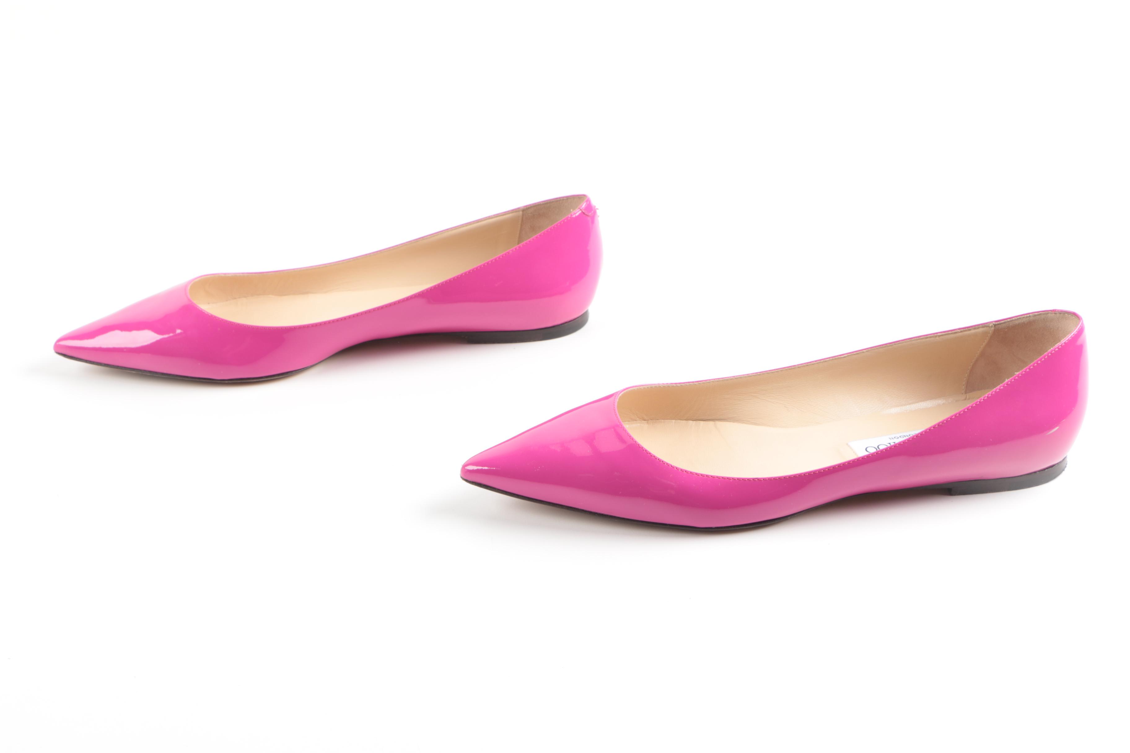 Jimmy Choo Sandy Patent Leather Flats