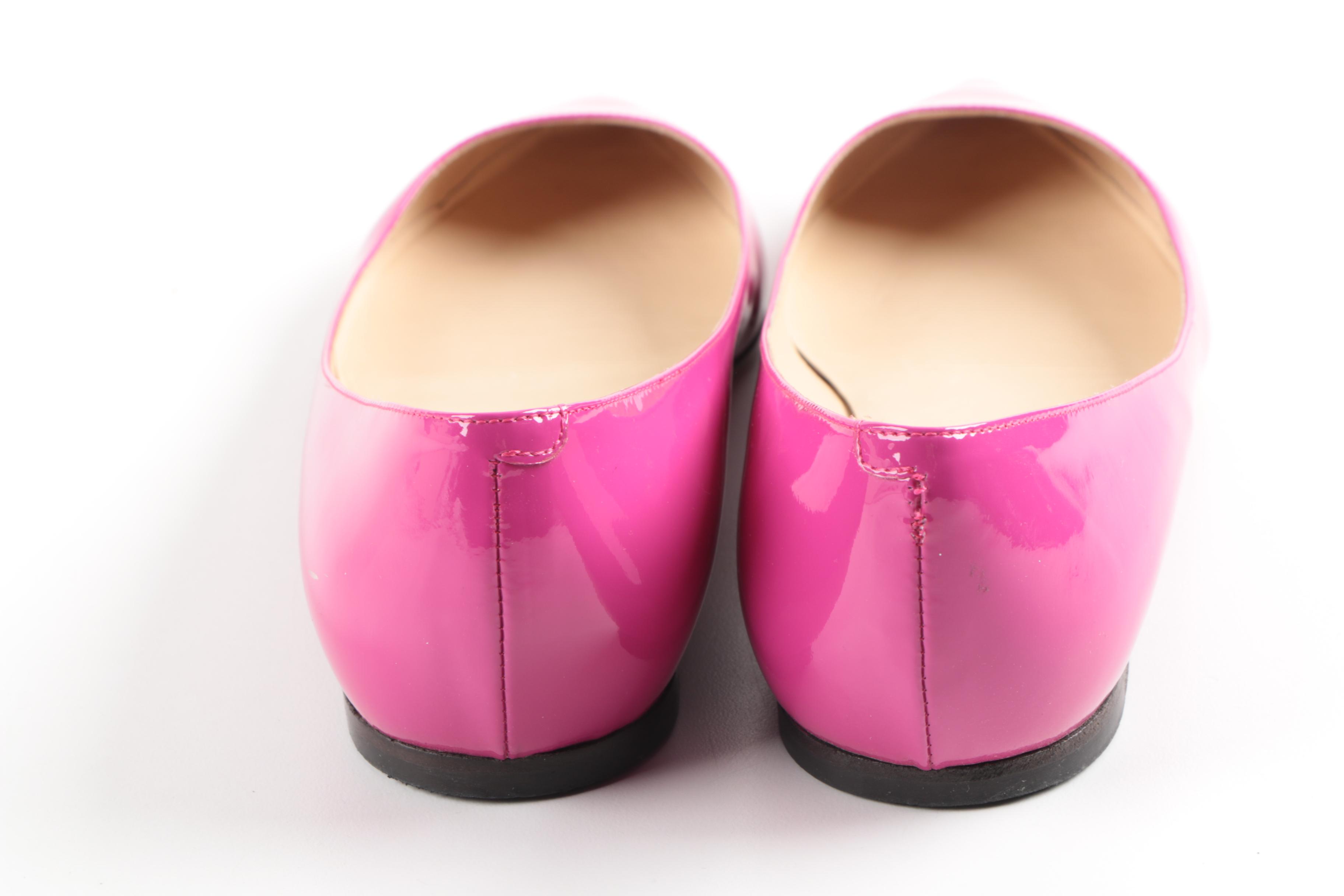 Jimmy Choo Sandy Patent Leather Flats