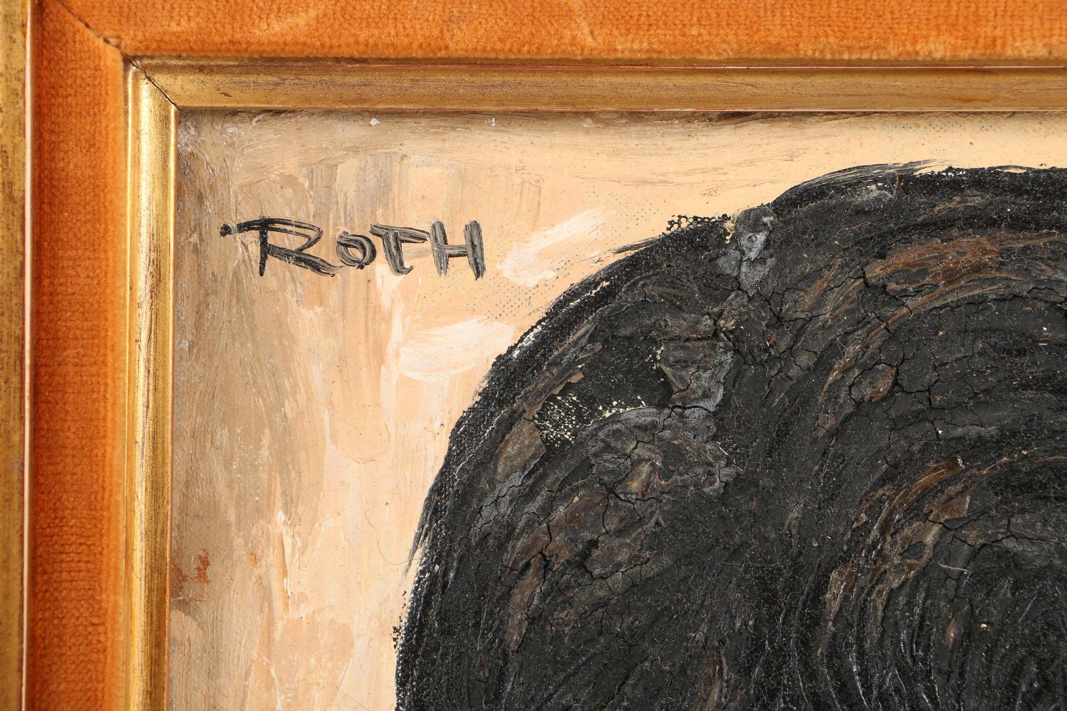 Etienne Roth Oil Painting on Canvas of Portrait