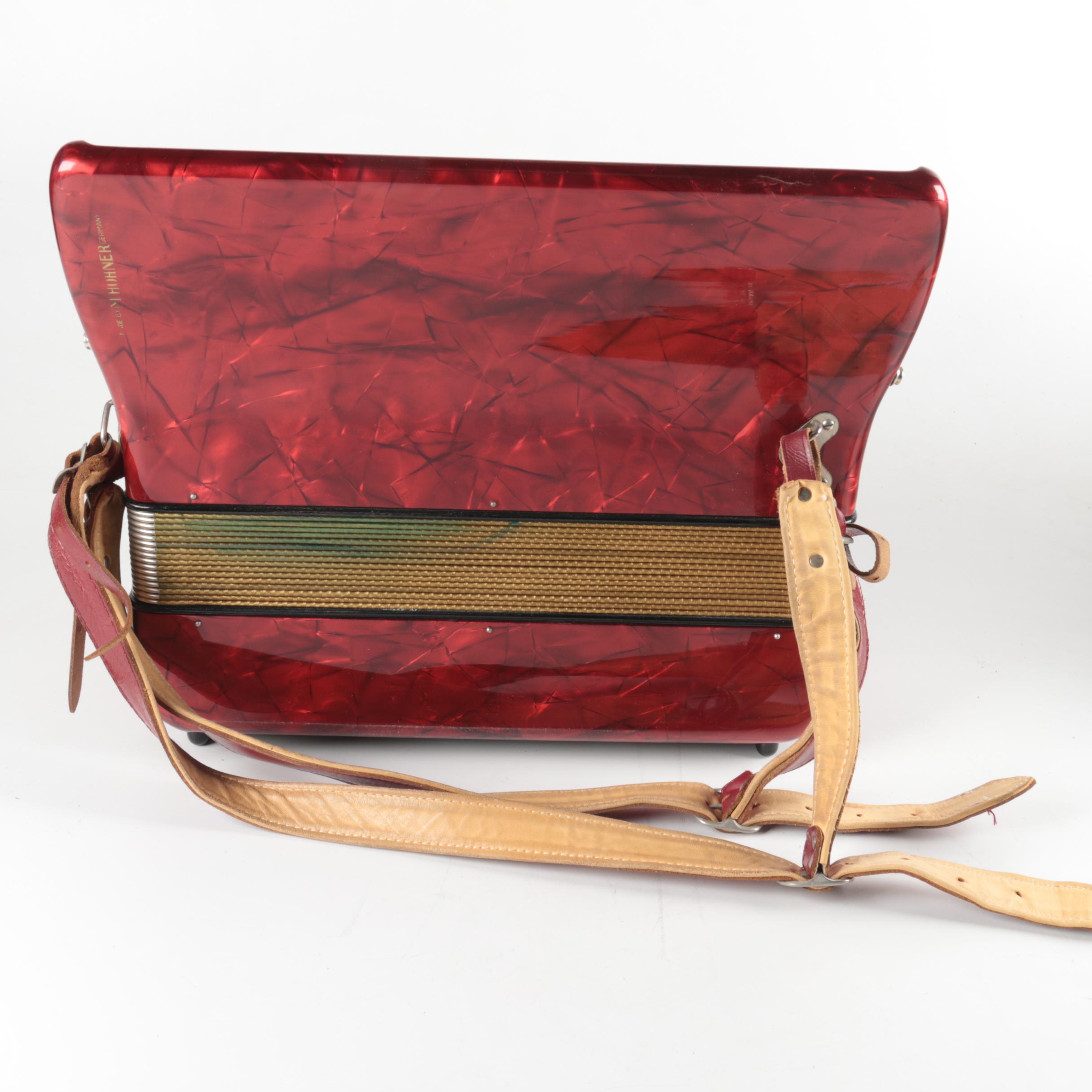 Hohner Concerto II Accordion with Case and Sheet Music