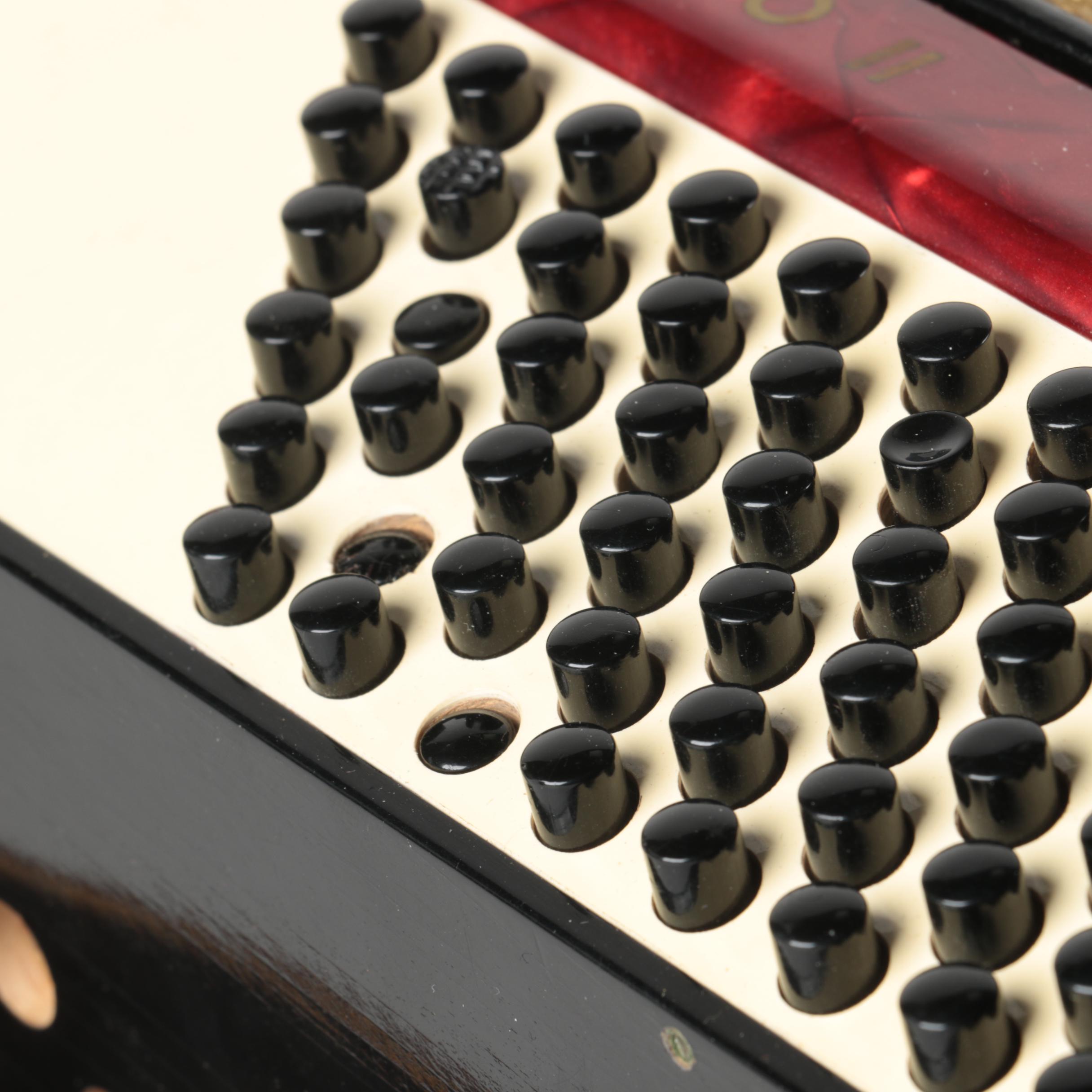 Hohner Concerto II Accordion with Case and Sheet Music