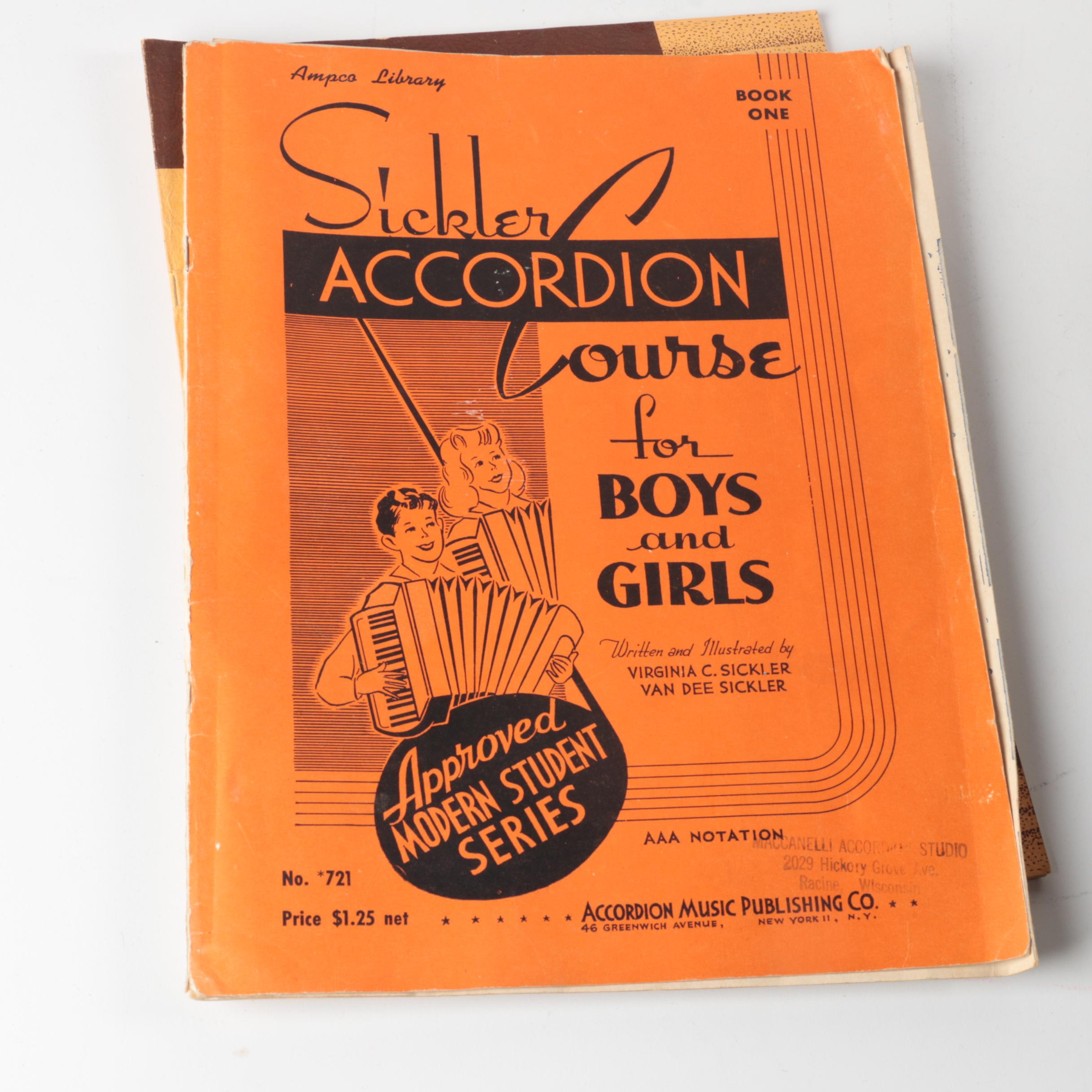 Hohner Concerto II Accordion with Case and Sheet Music