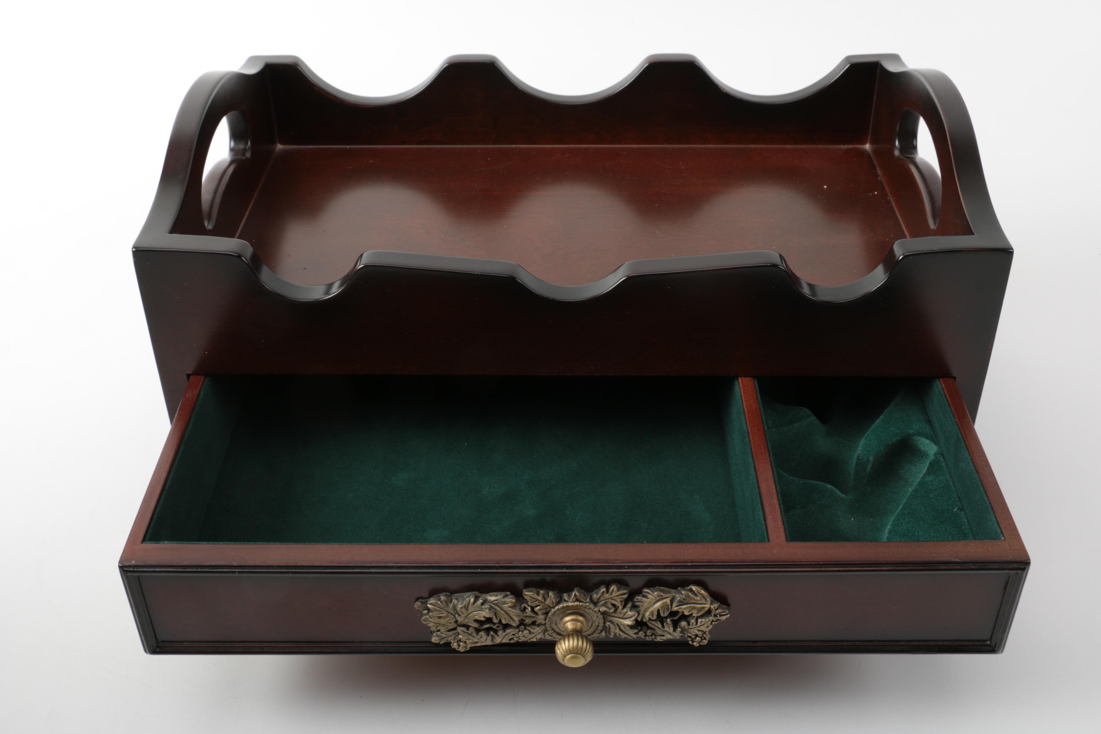 The Bombay Company Wine Bottle Holder and Stoppers