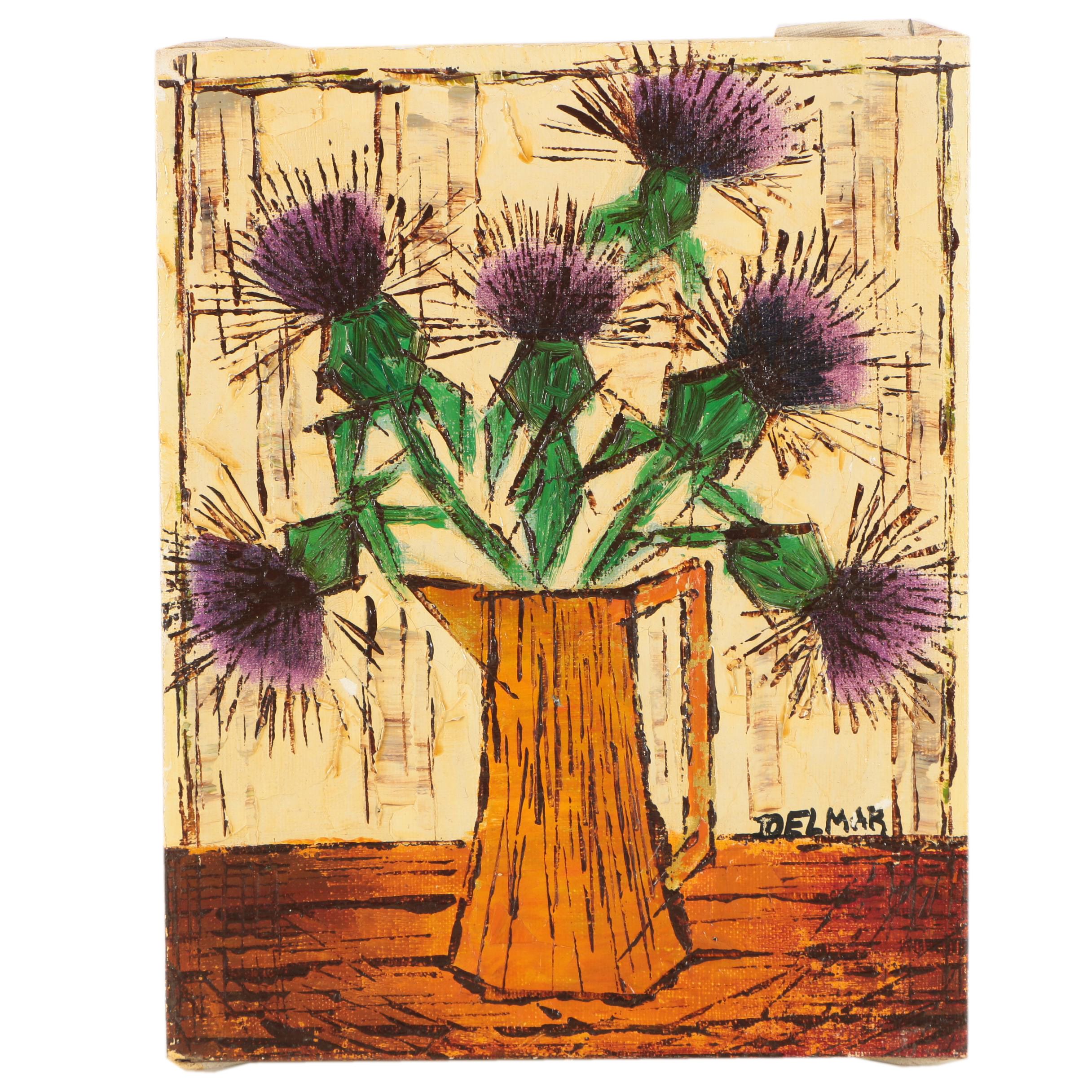 Frances and Delmar Still Life Oil Paintings on Canvas