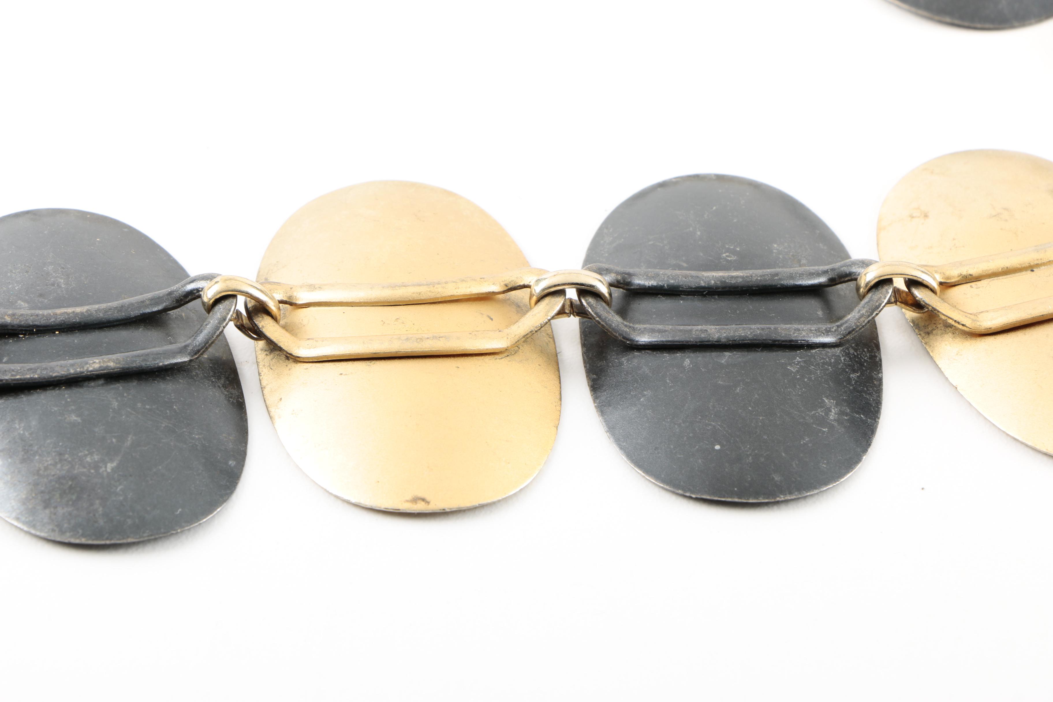 Women's Black and Gold Tone Belts