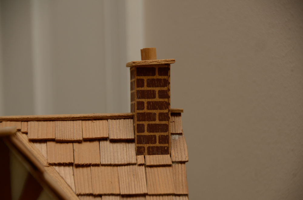 Vintage Craftsman Style Furnished Dollhouse