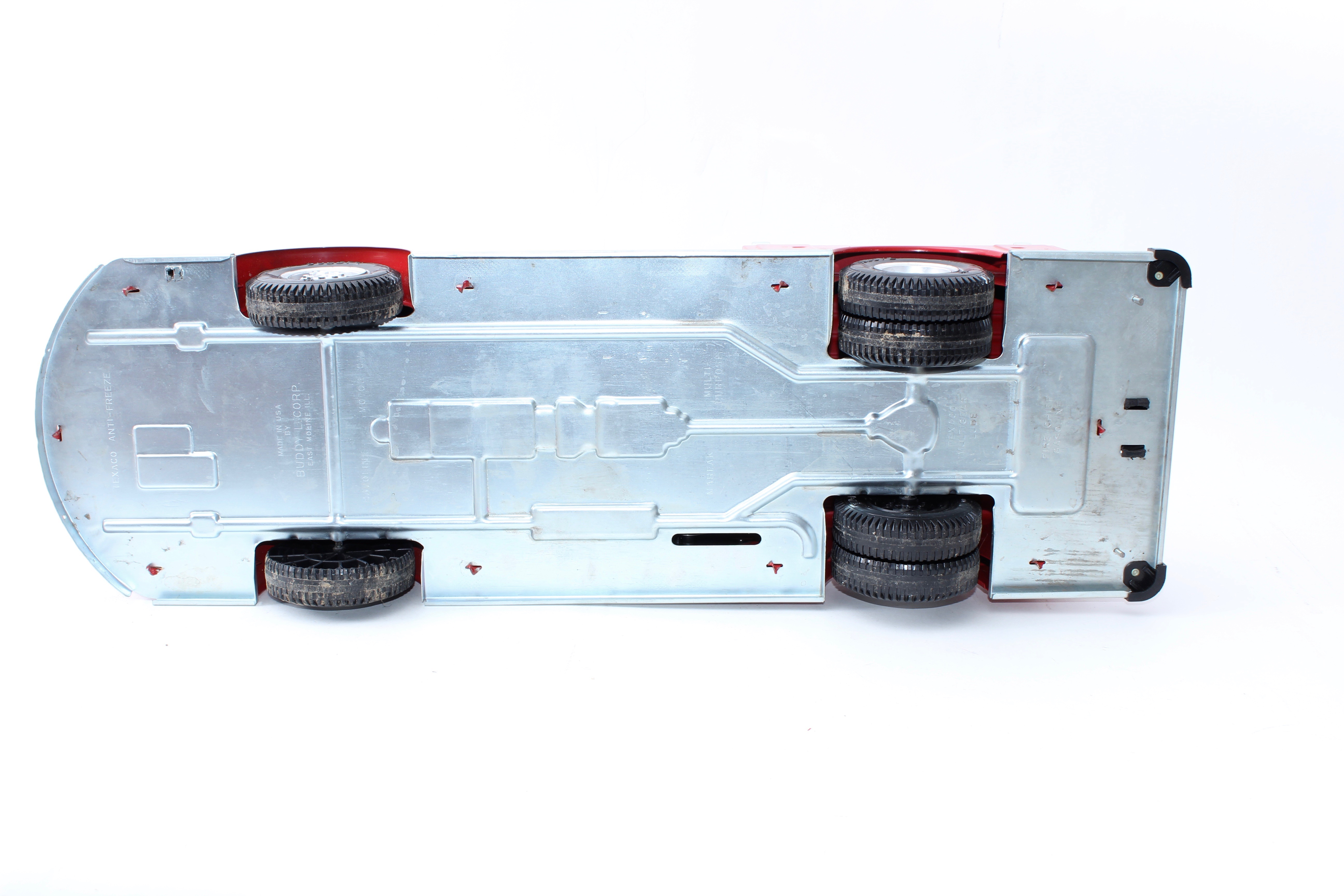 Vintage Texaco Fire Truck, Fire Hat, and Fuel Boat Replica