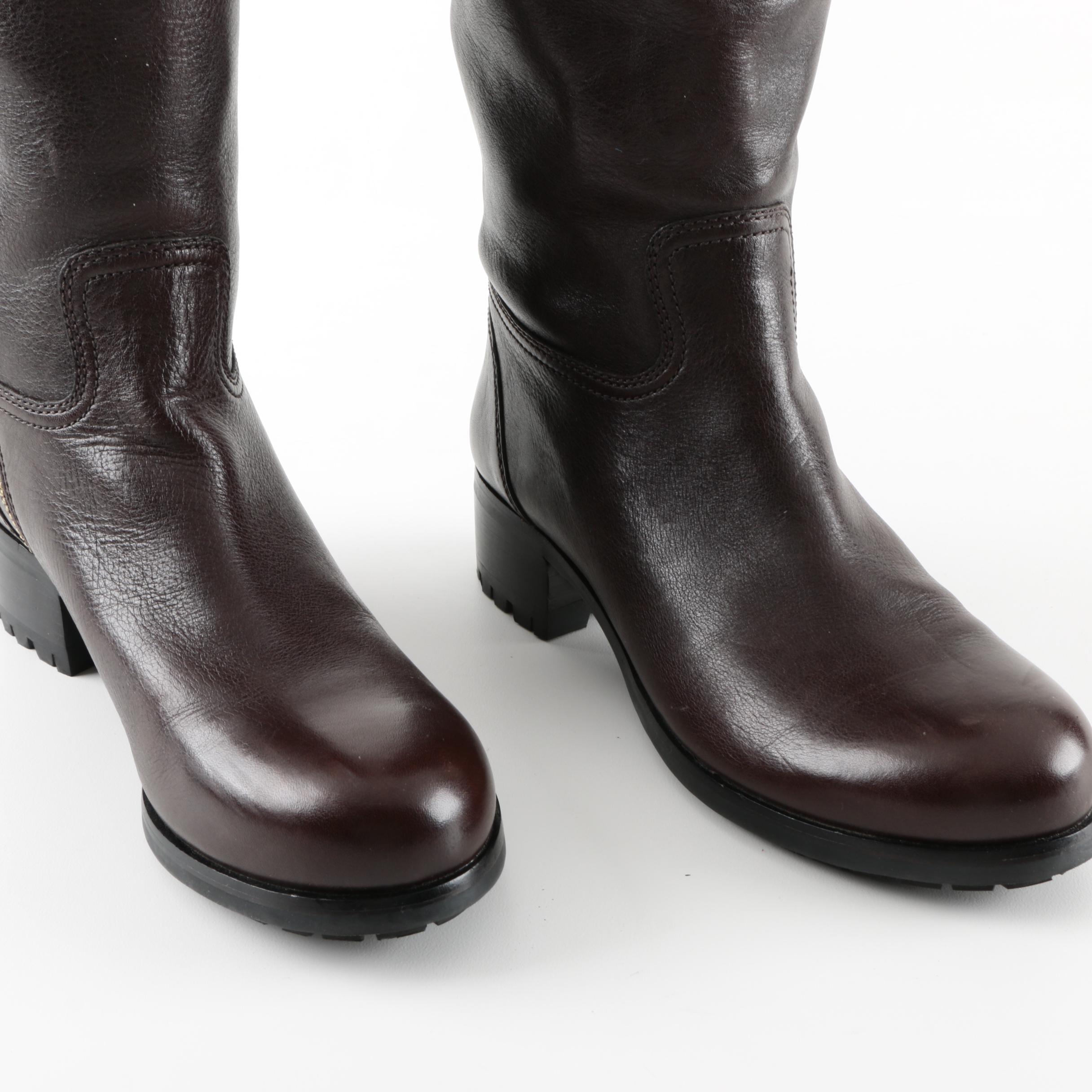 Women's Prada Brown Leather Boots