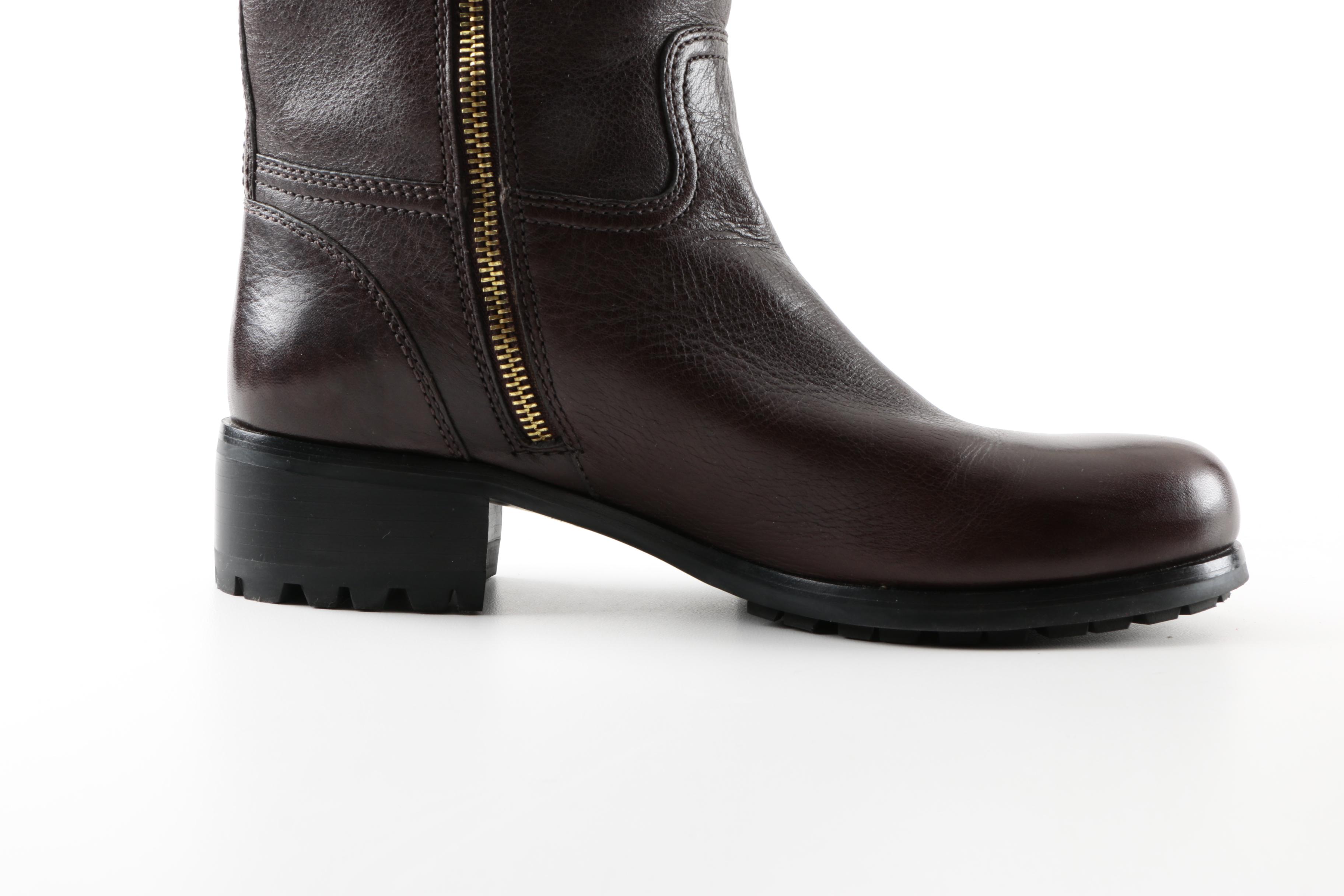 Women's Prada Brown Leather Boots