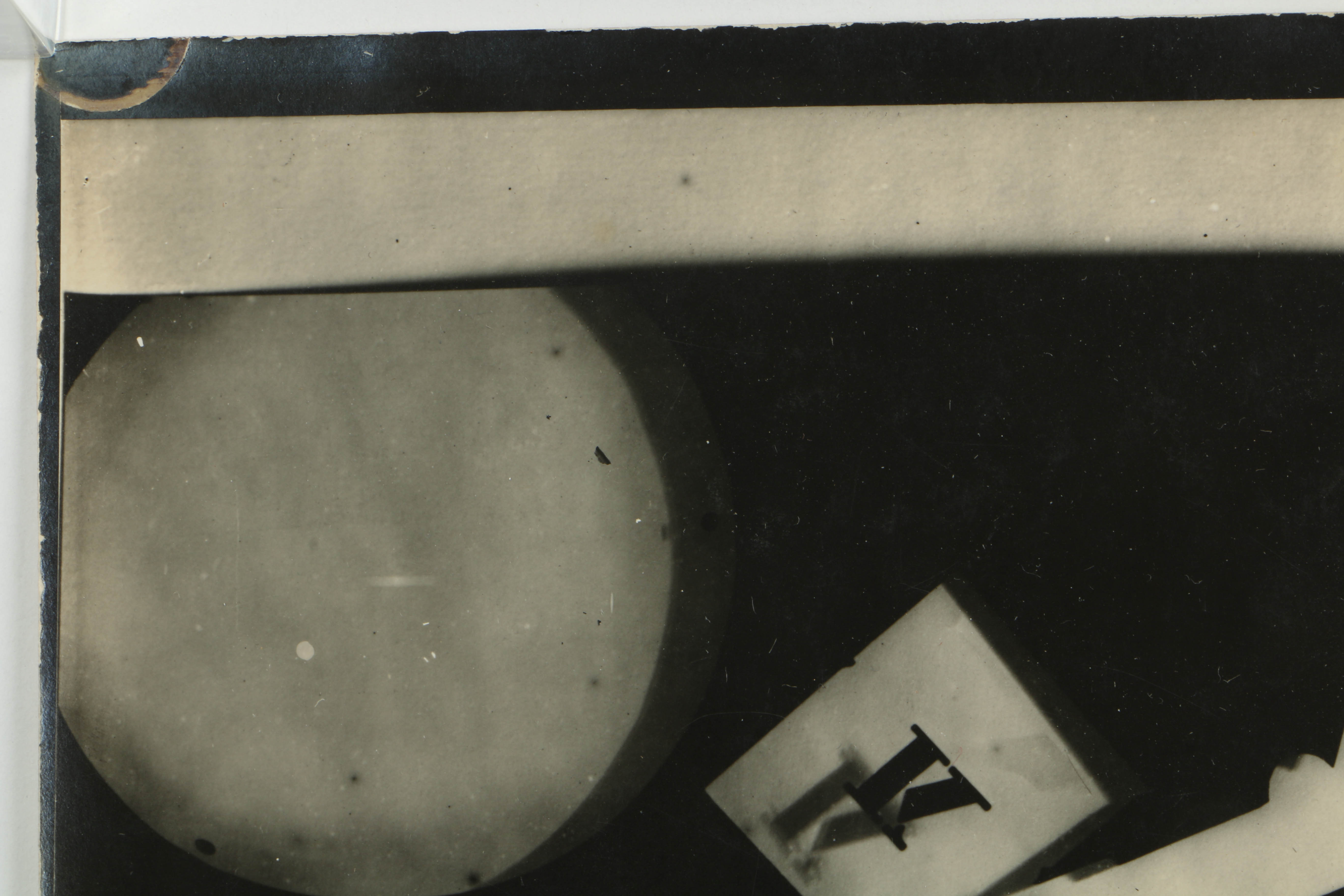 Man Ray 1928 Silver-Gelatin Rayograph with Alphabet Stencils and Revolver