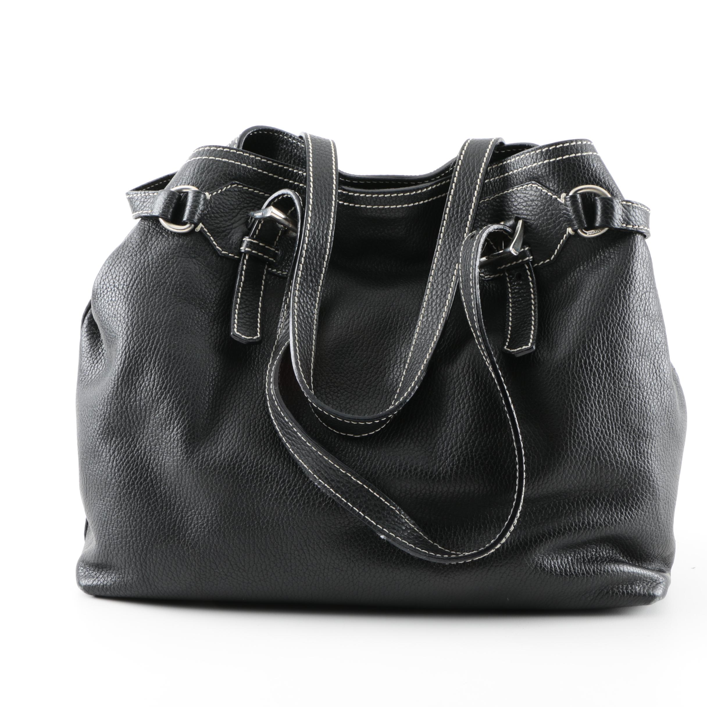 Prada Pebble Grained Leather Handbag