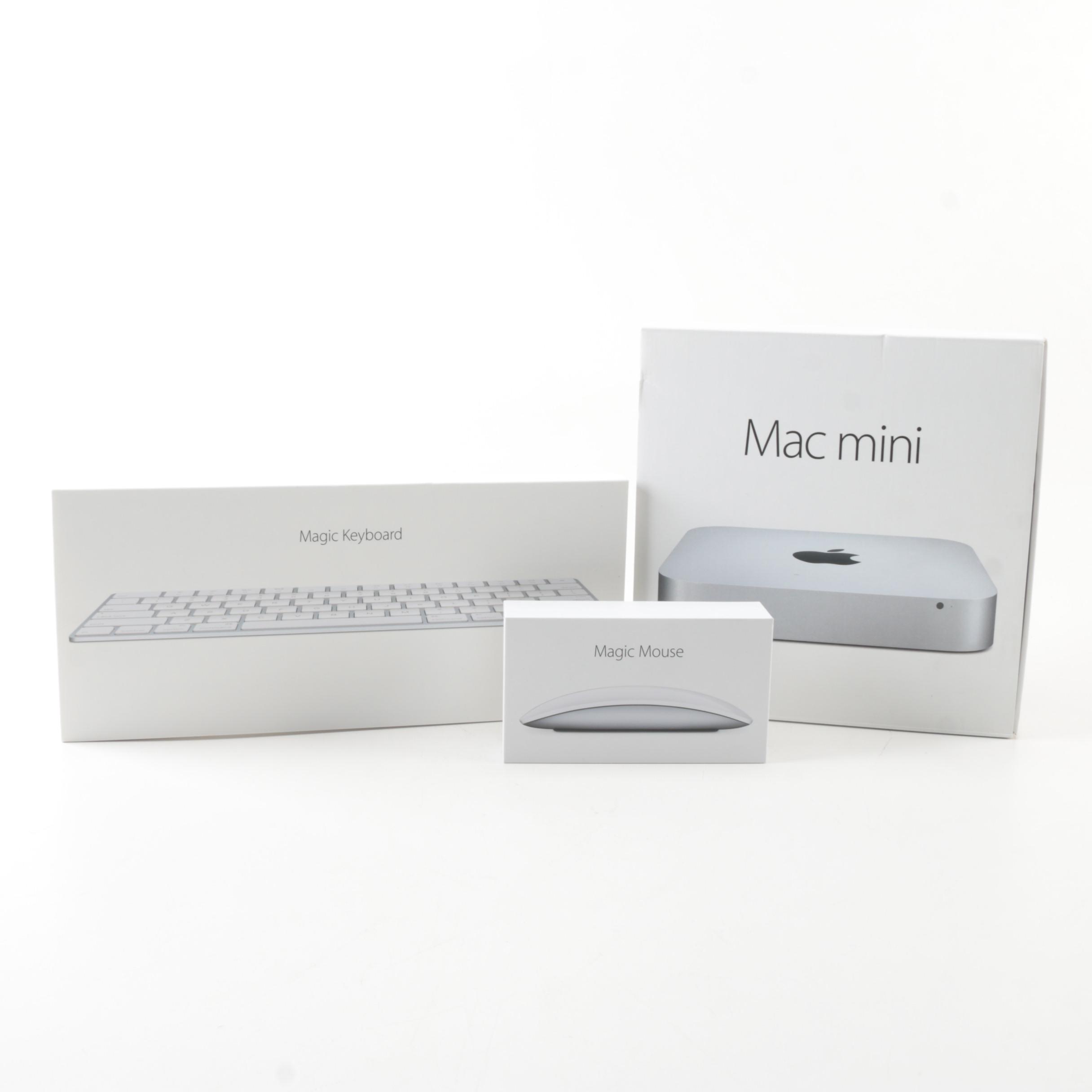 Apple "Mac Mini" Computer with Apple Wireless Keyboard and Mouse