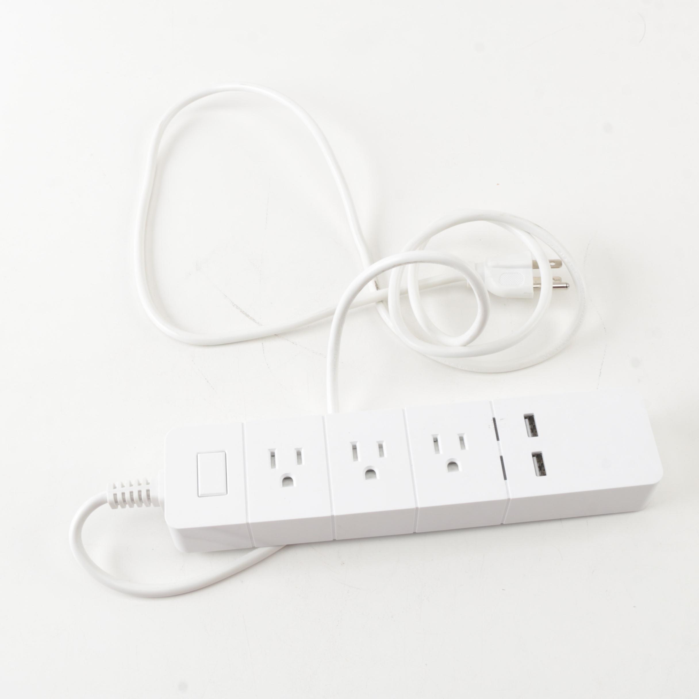 Amazon Echo Dot and WiFi Enabled Surge Protector