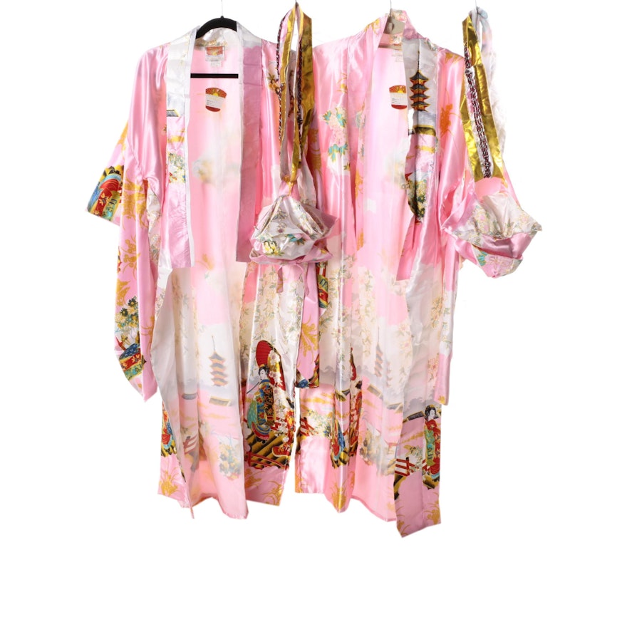 Women's Kimono Style Robes and Sashes