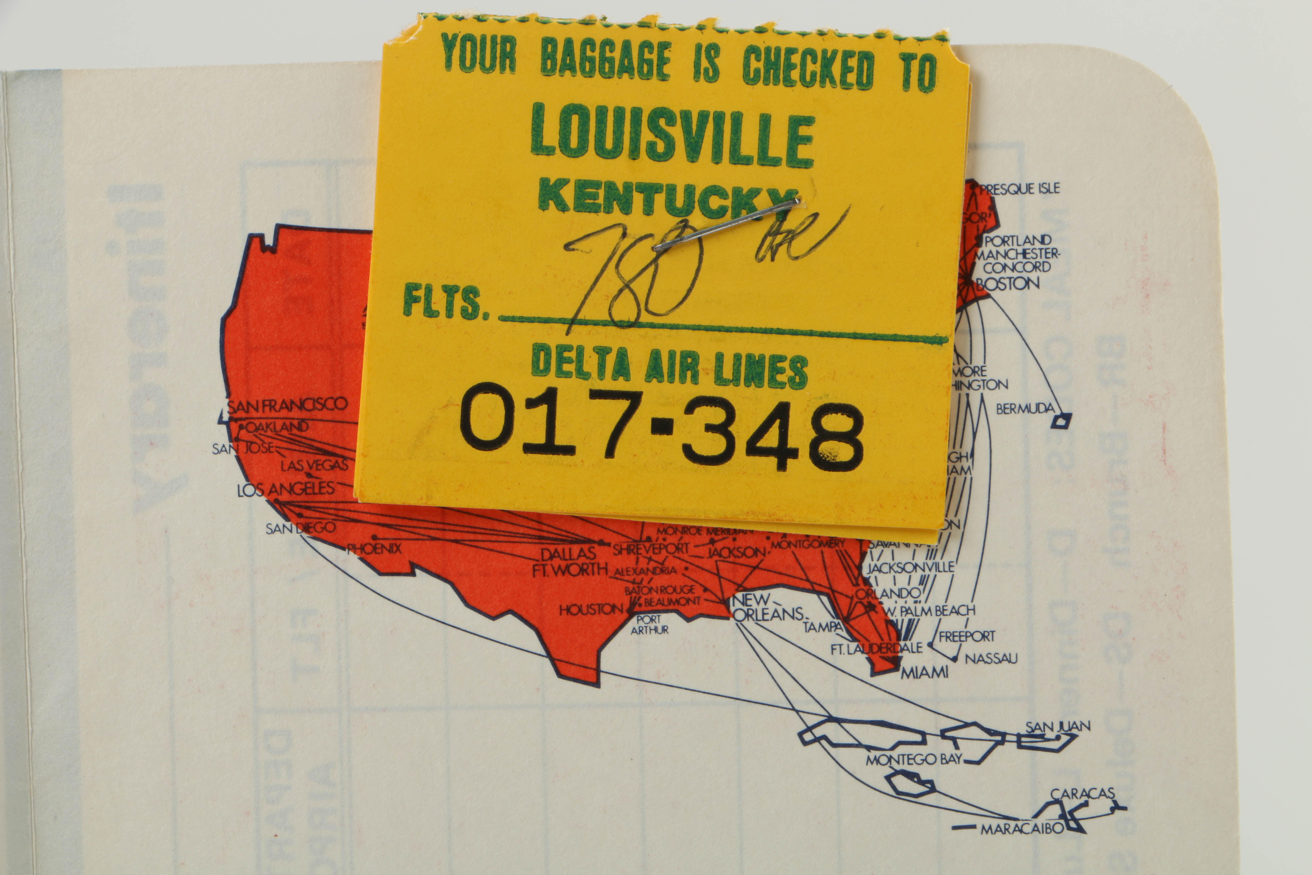Muhammad Ali 1977 Autograph on Delta Airlines Ticket