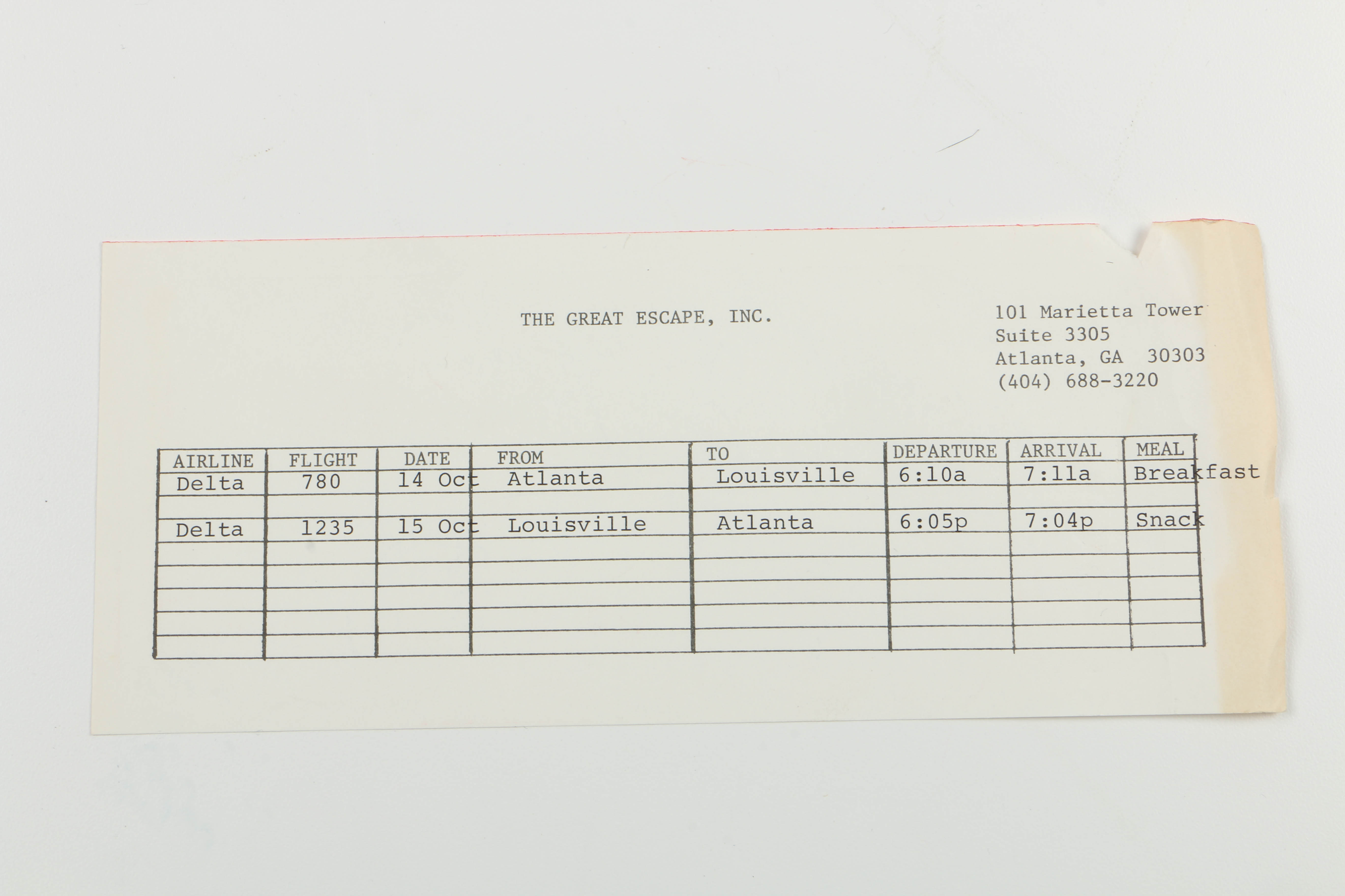 Muhammad Ali 1977 Autograph on Delta Airlines Ticket