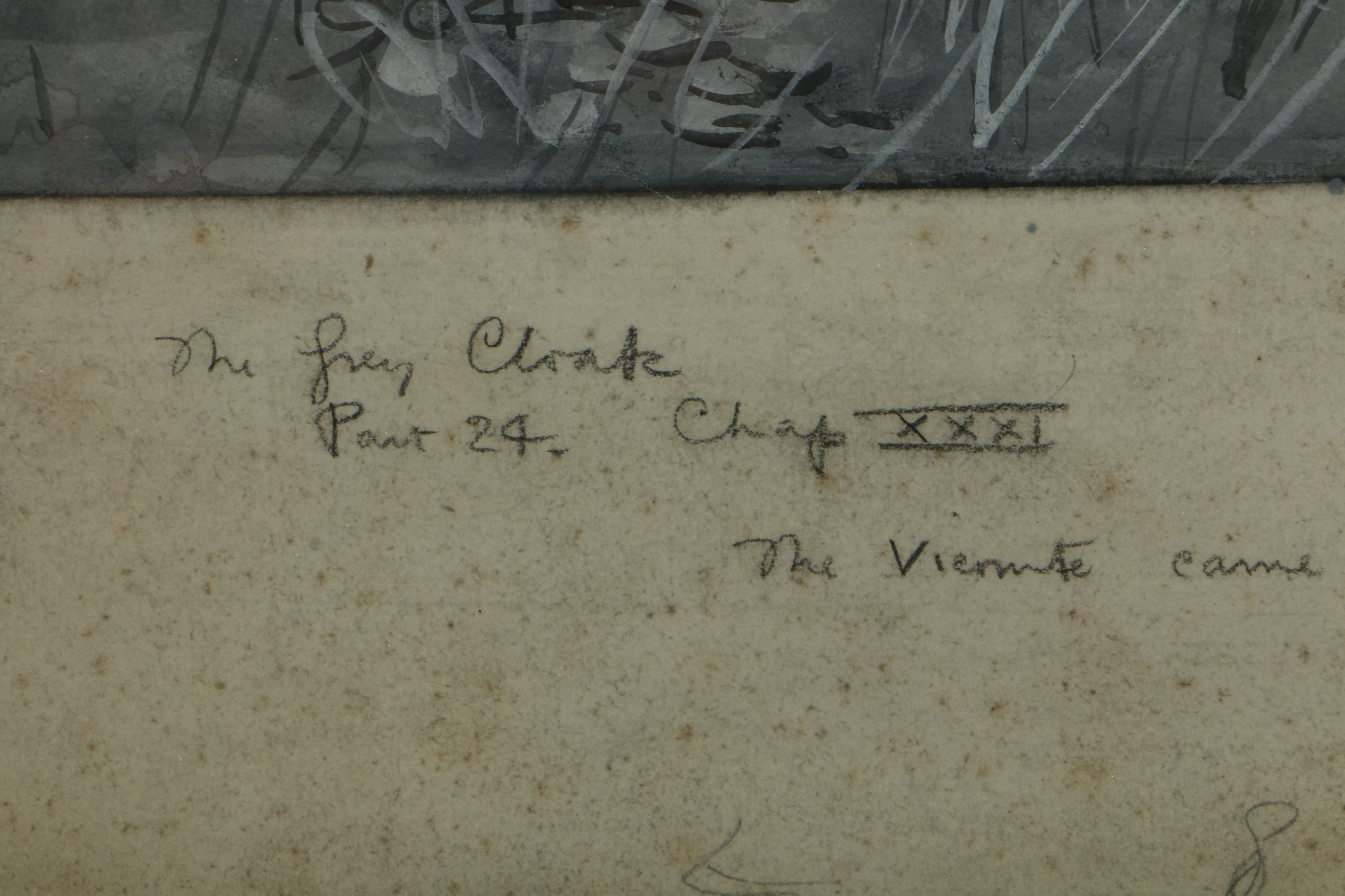 Maurice Greiffenhagen 1904 Mixed Media Illustration for "The Grey Cloak"