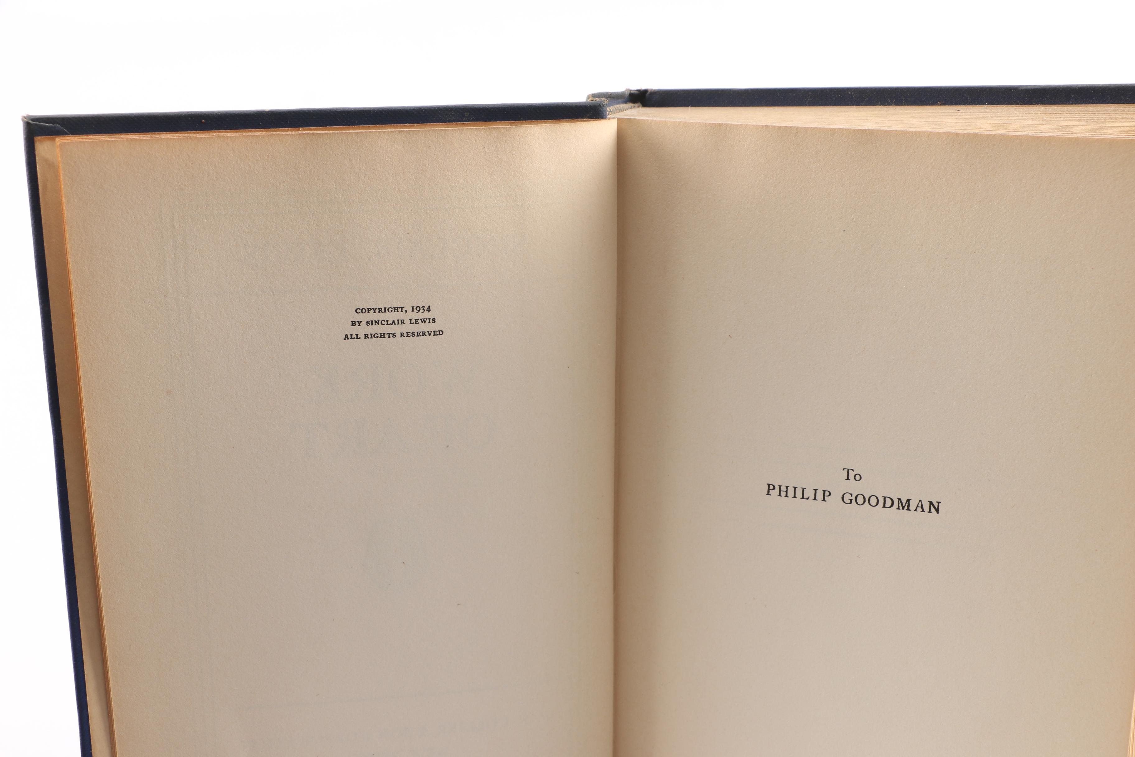 Six-Volume Set of Works by Sinclair Lewis