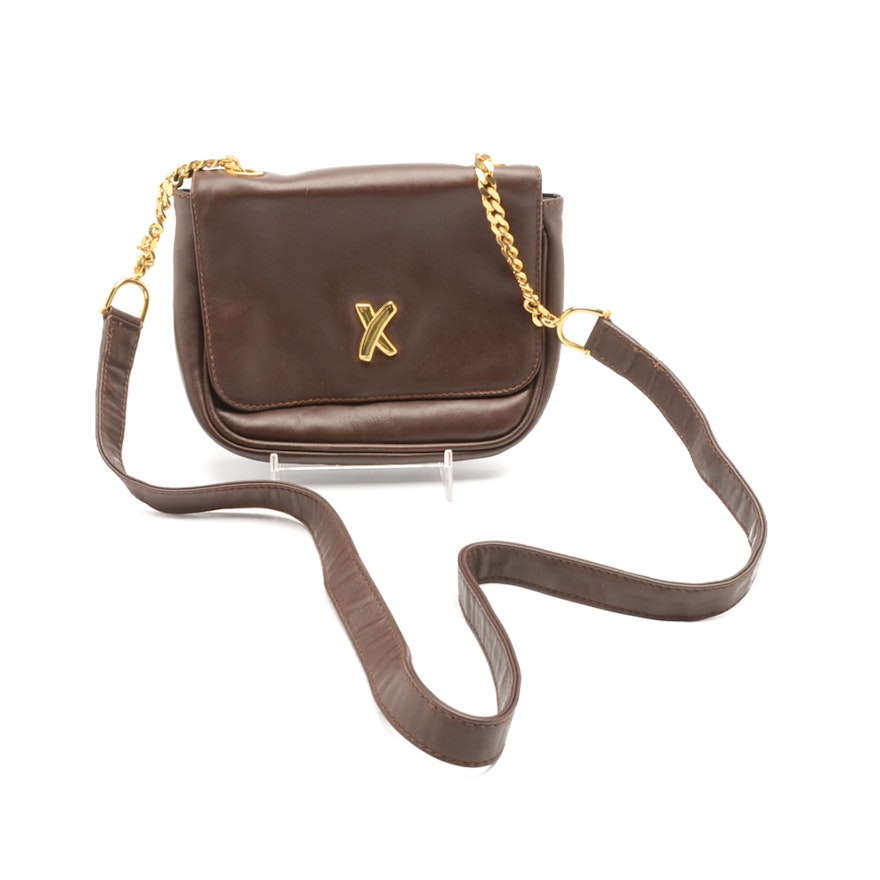 Vintage Paloma Picasso Leather Shoulder Bag