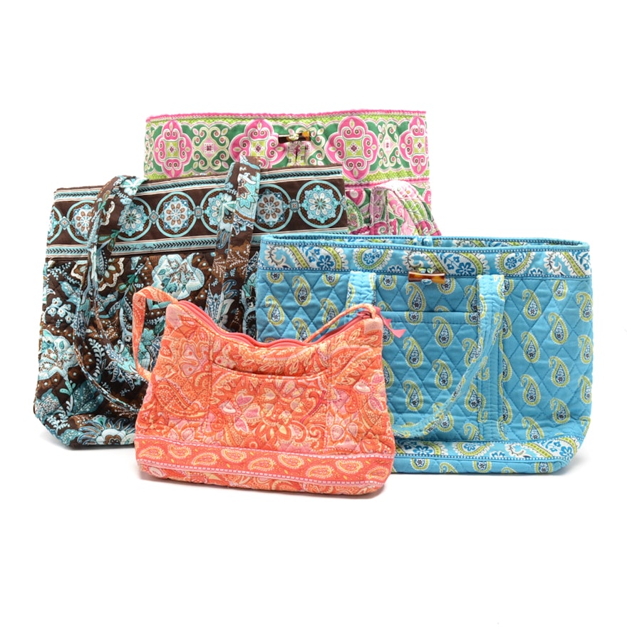 Collection of Vera Bradley Quilted Handbags