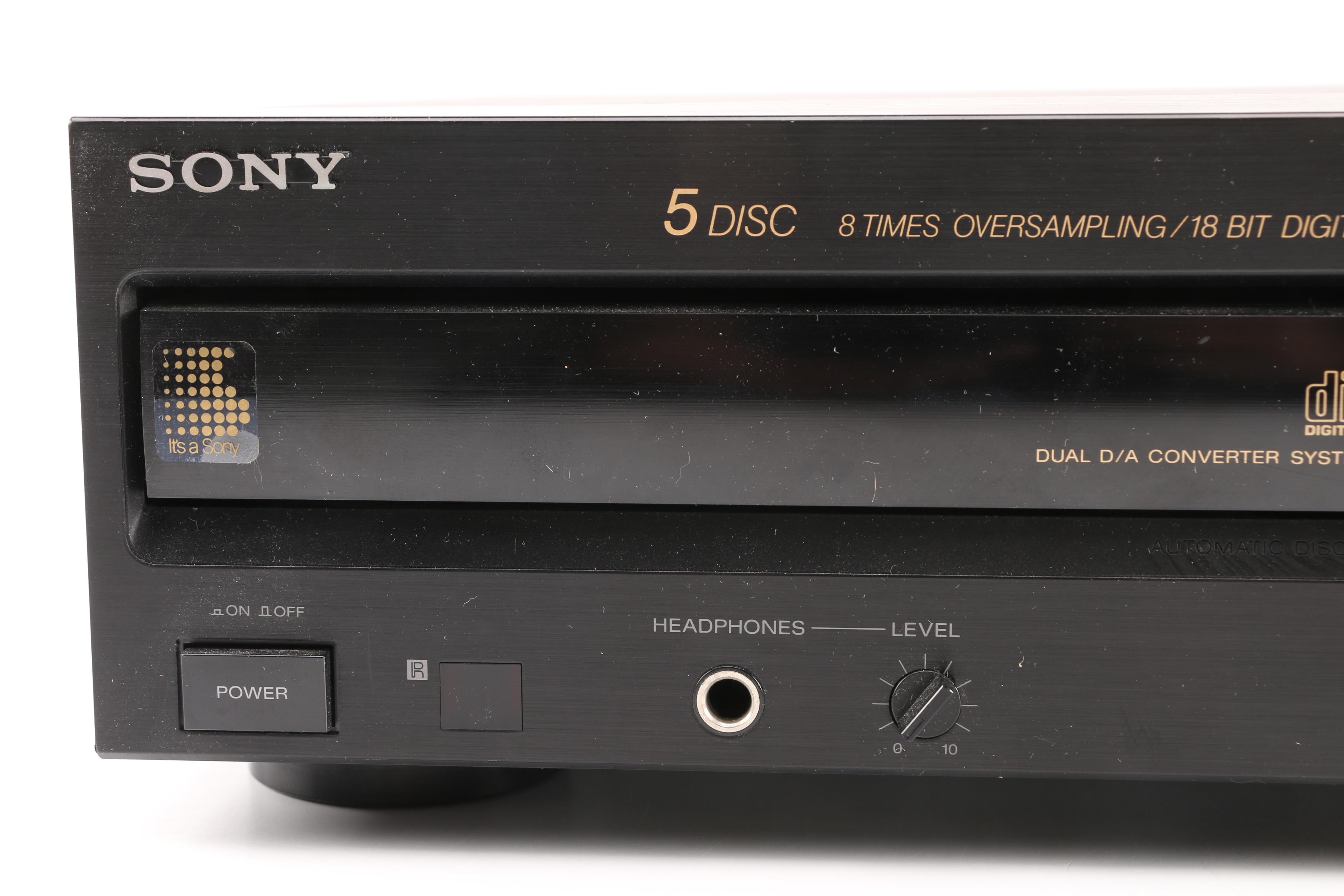 Sony Five-Disc Oversampling CDP-C505 Player