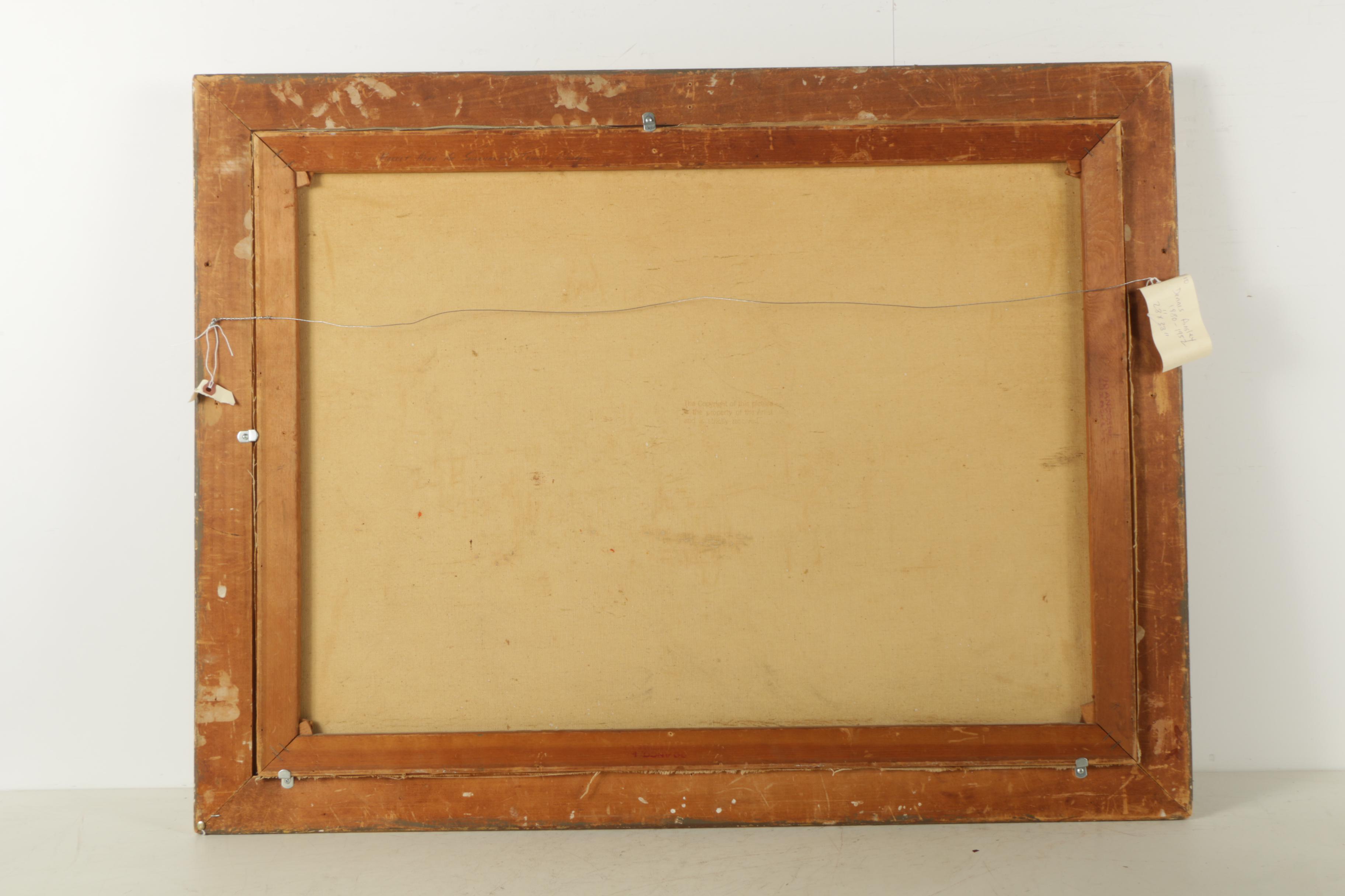 Dennis Ainsley Oil Painting on Canvas Market Scene