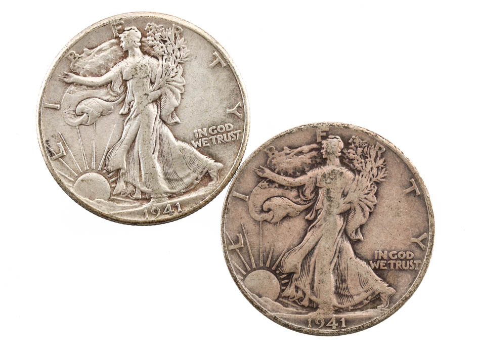 Twenty Walking Liberty Silver Half Dollars