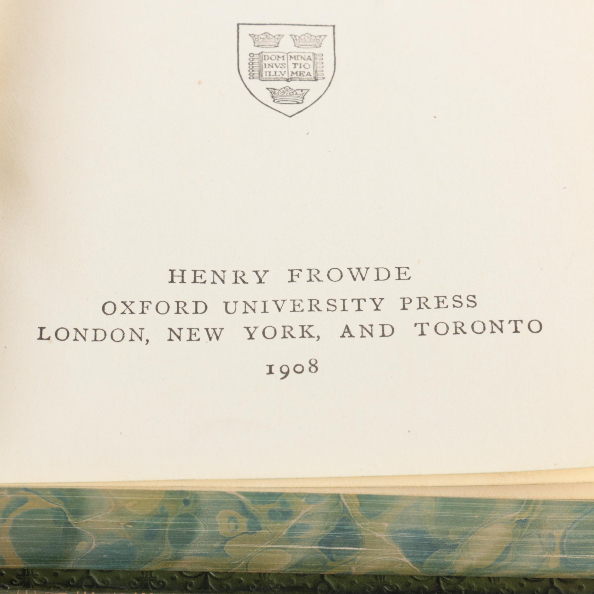 "Poems of Tennyson" and "Hayden's Dictionary of Dates"