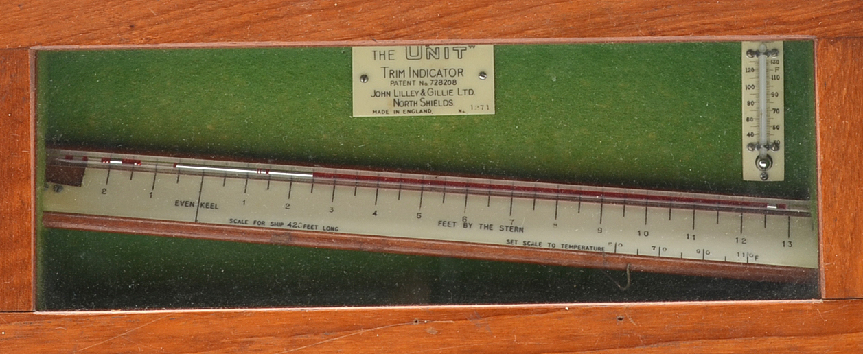 John Lilley & Gillie Ltd. Ship Trim Indicator