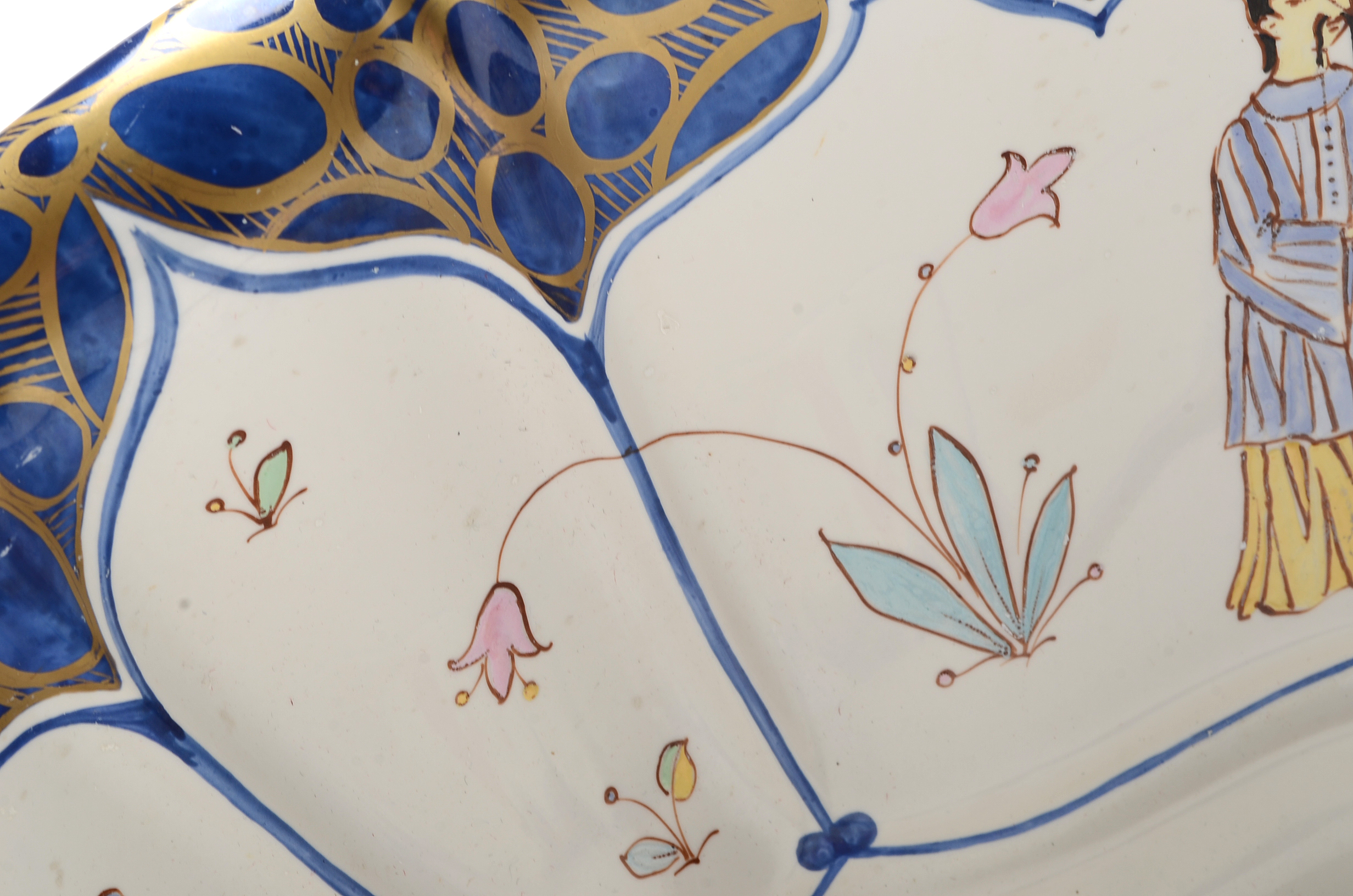 Sherle Wagner Hand Painted Italian Chinoiserie Porcelain Sink