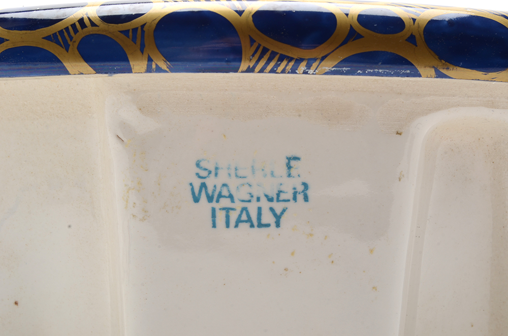 Sherle Wagner Hand Painted Italian Chinoiserie Porcelain Sink