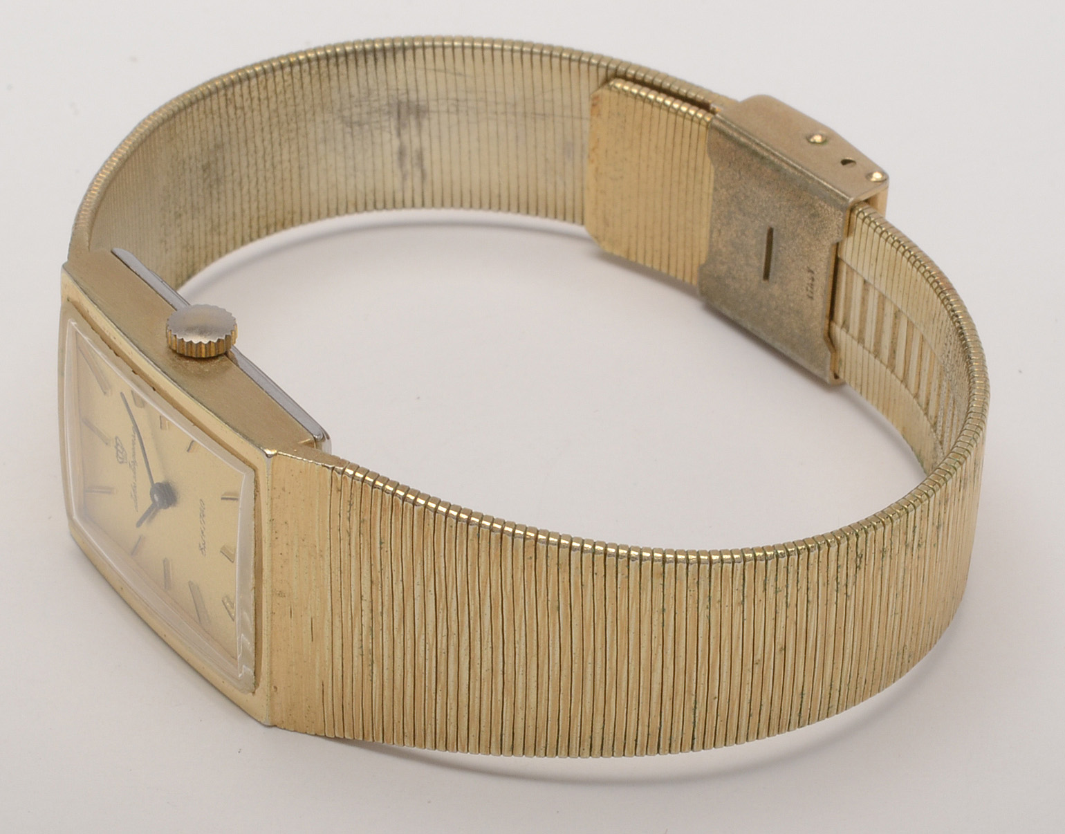 Jules Jurgensen Gold Tone Stem Wind Watch